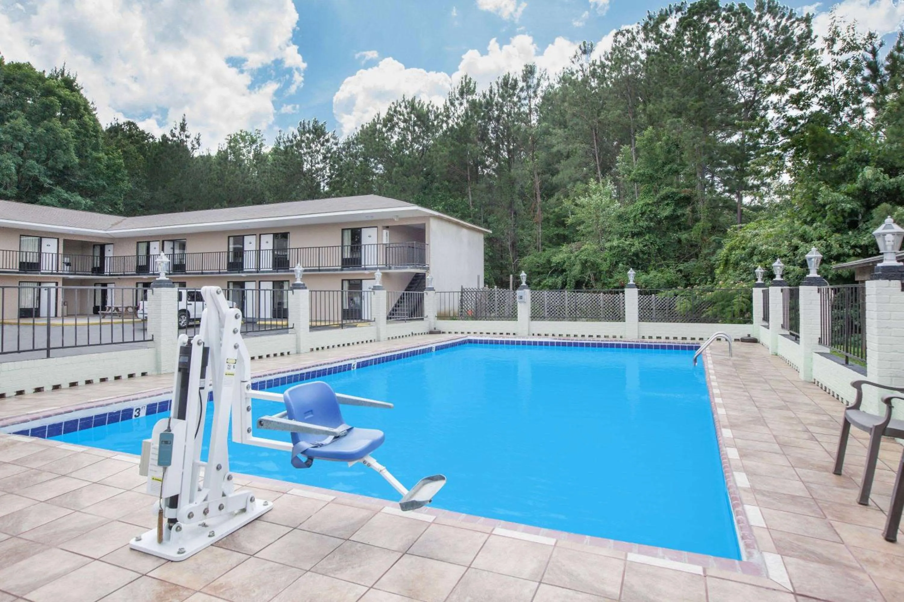 Pool view in Days Inn by Wyndham Newton MS I-20