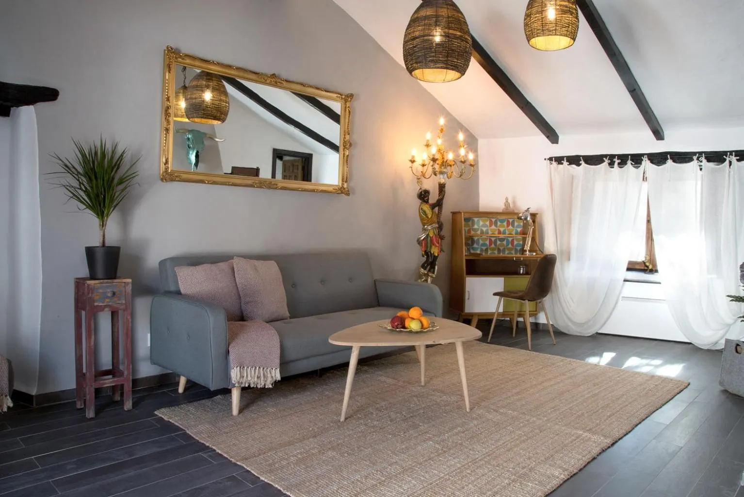 Living room in Boutique Hotel Rancho Los Lobos