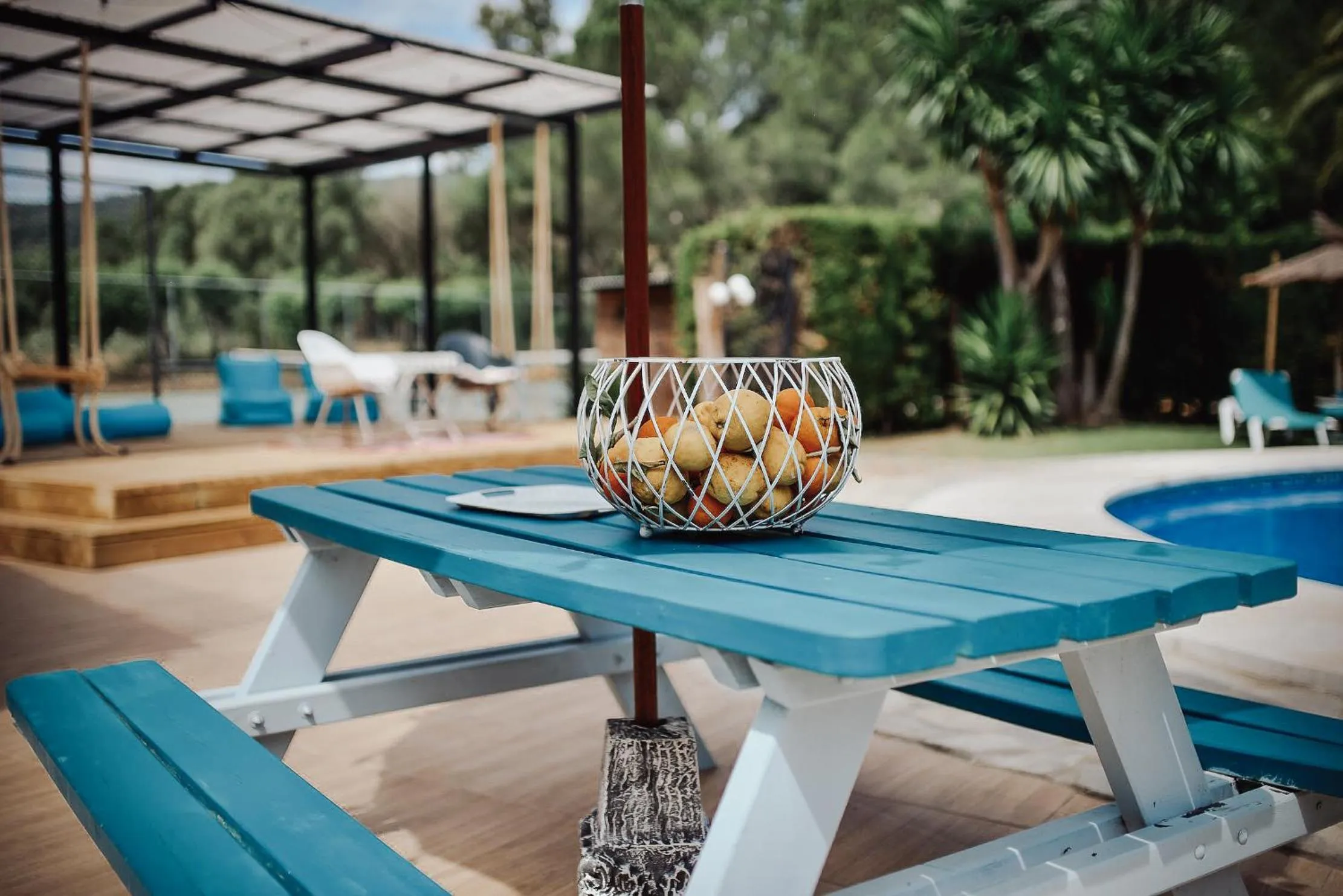 Swimming pool in Boutique Hotel Rancho Los Lobos