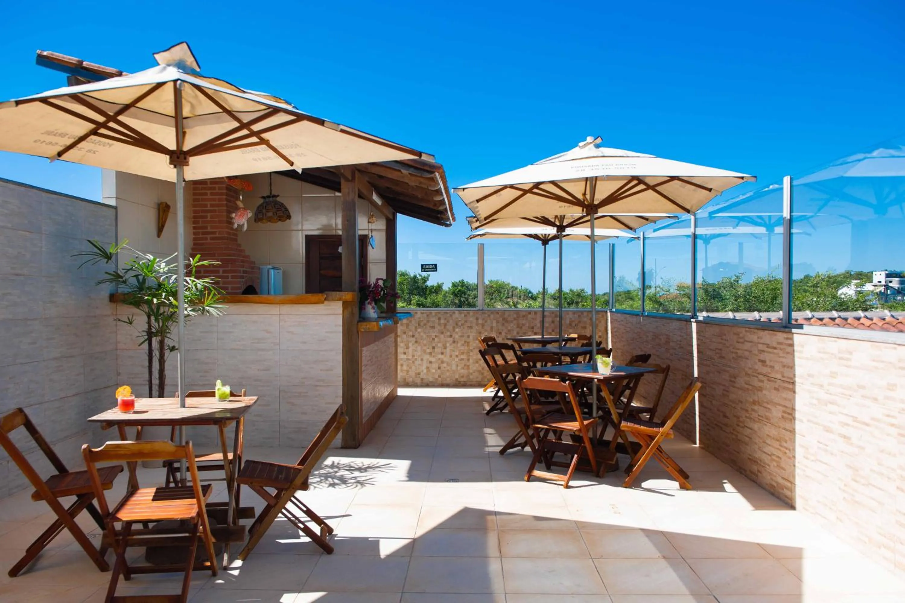 Balcony/Terrace in Pousada Pau Brasil Ubu