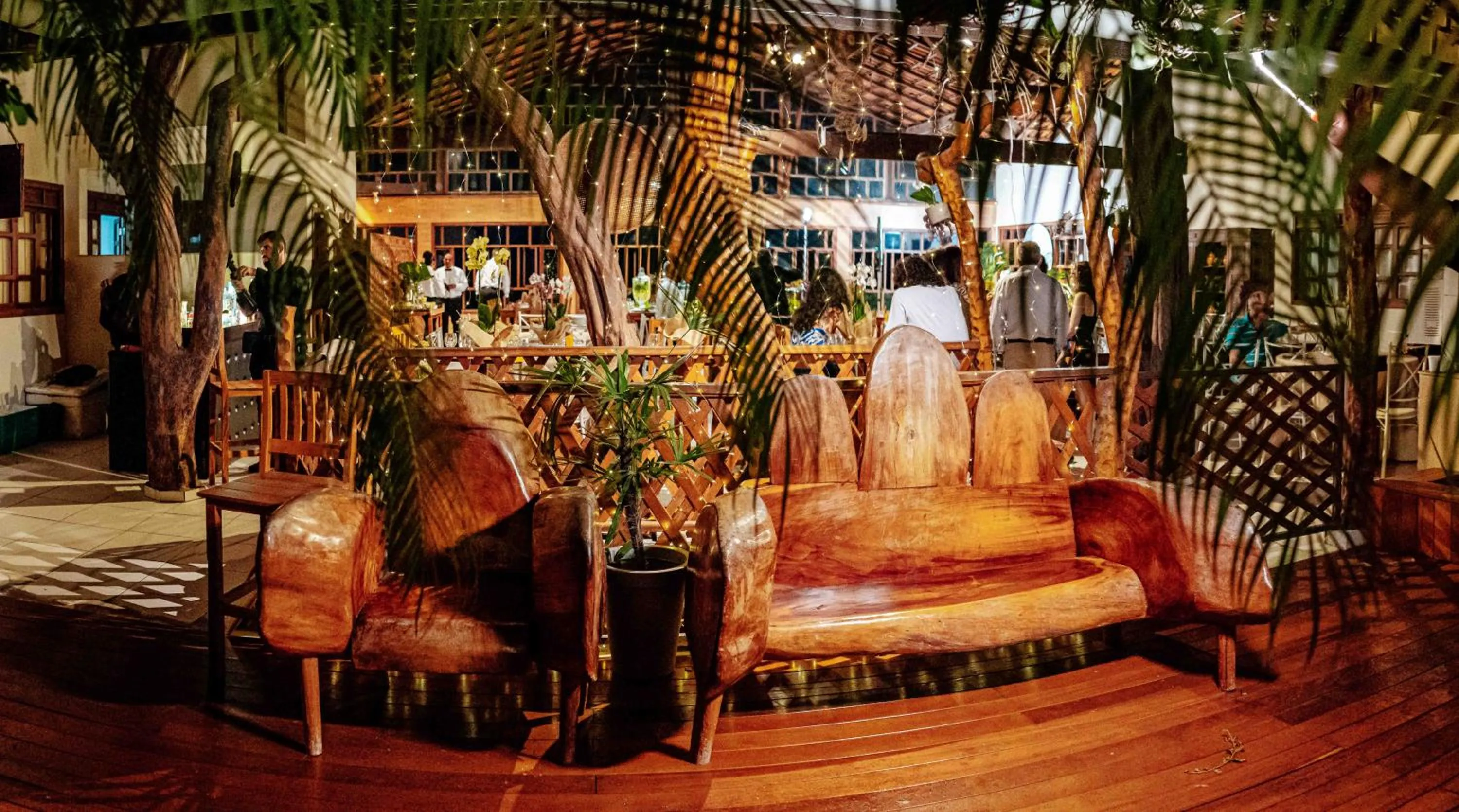 Seating area in Pousada Pau Brasil Ubu