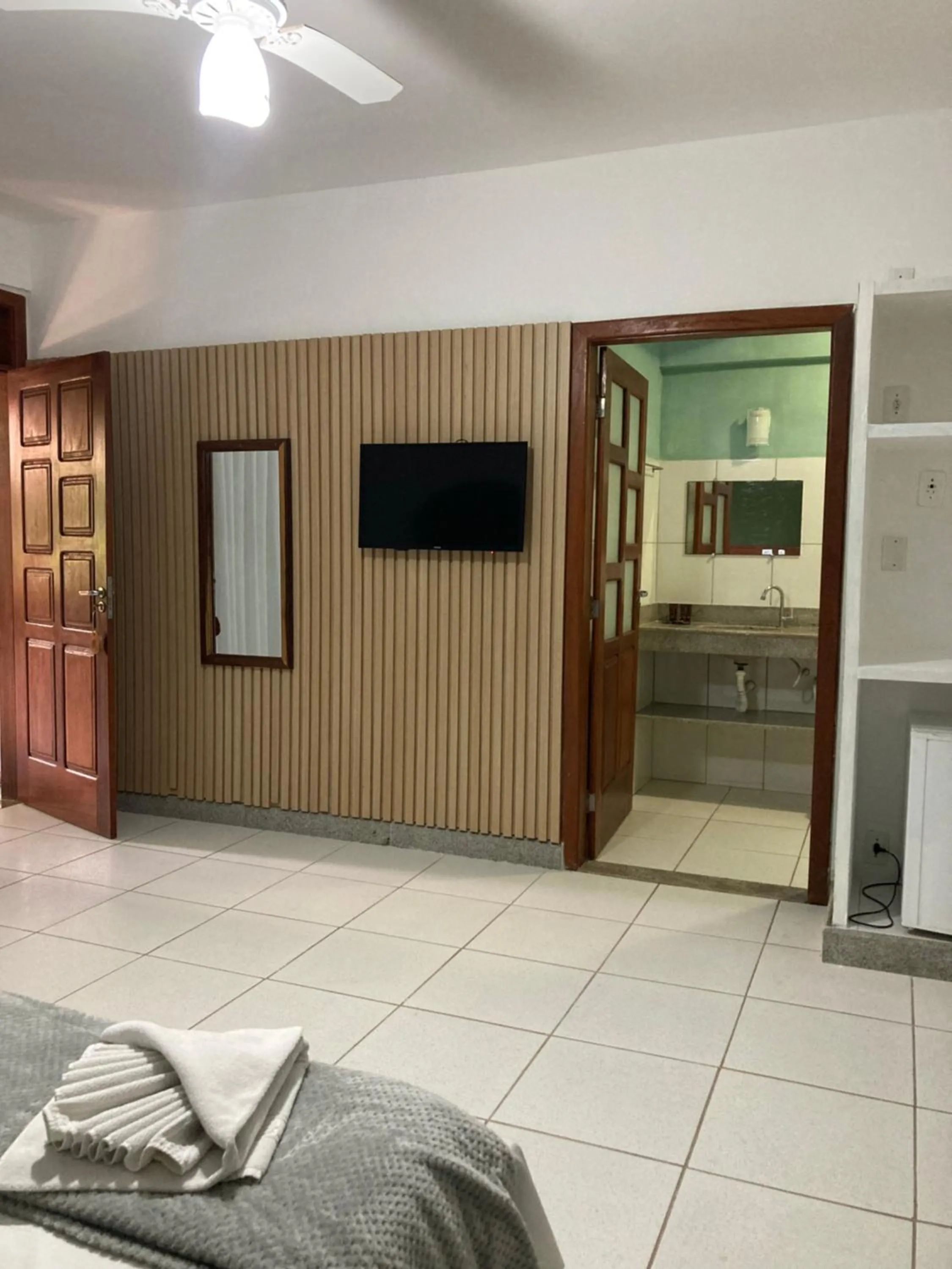 Bed in Pousada Pau Brasil Ubu