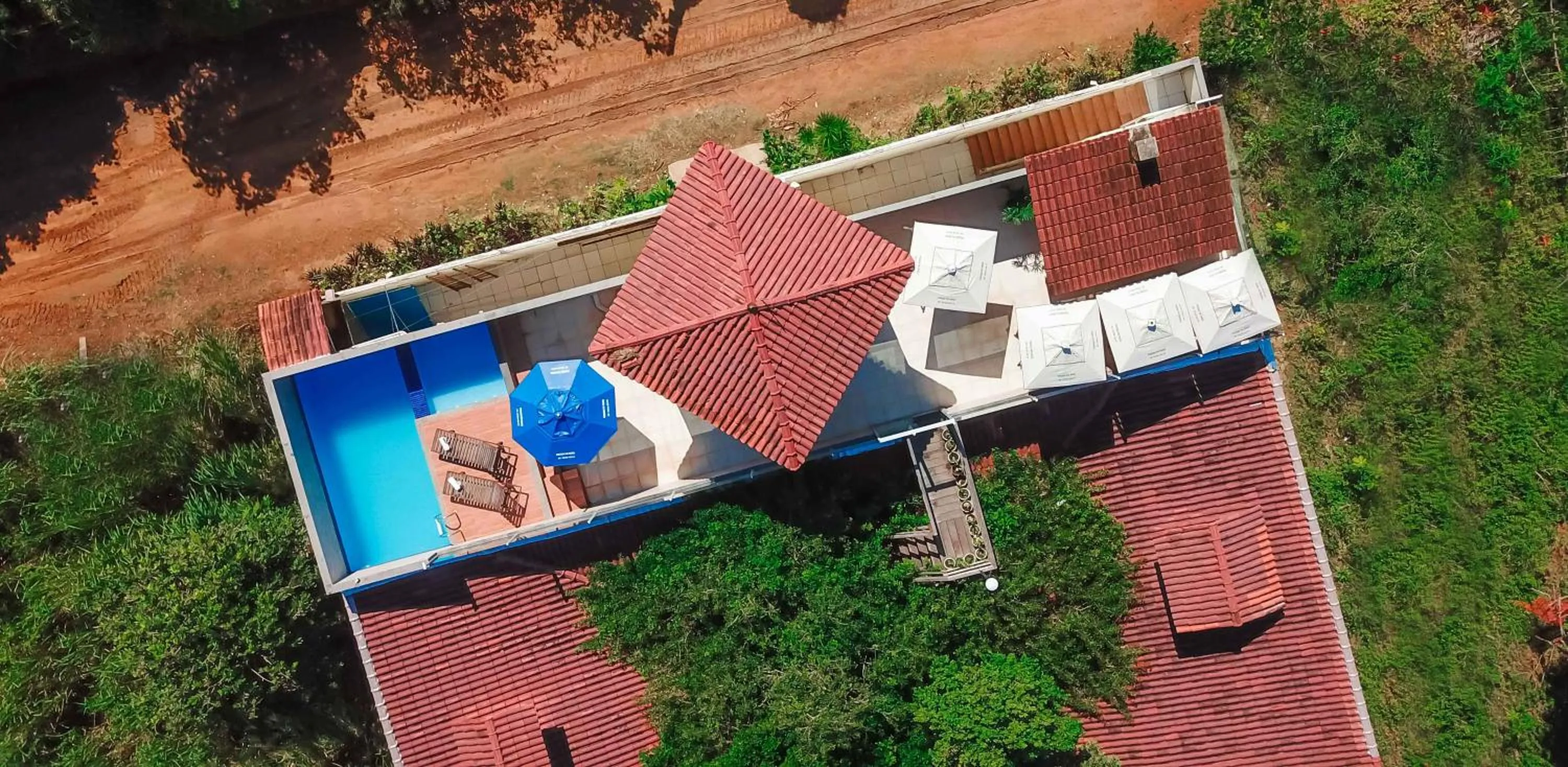 Bird's eye view in Pousada Pau Brasil Ubu