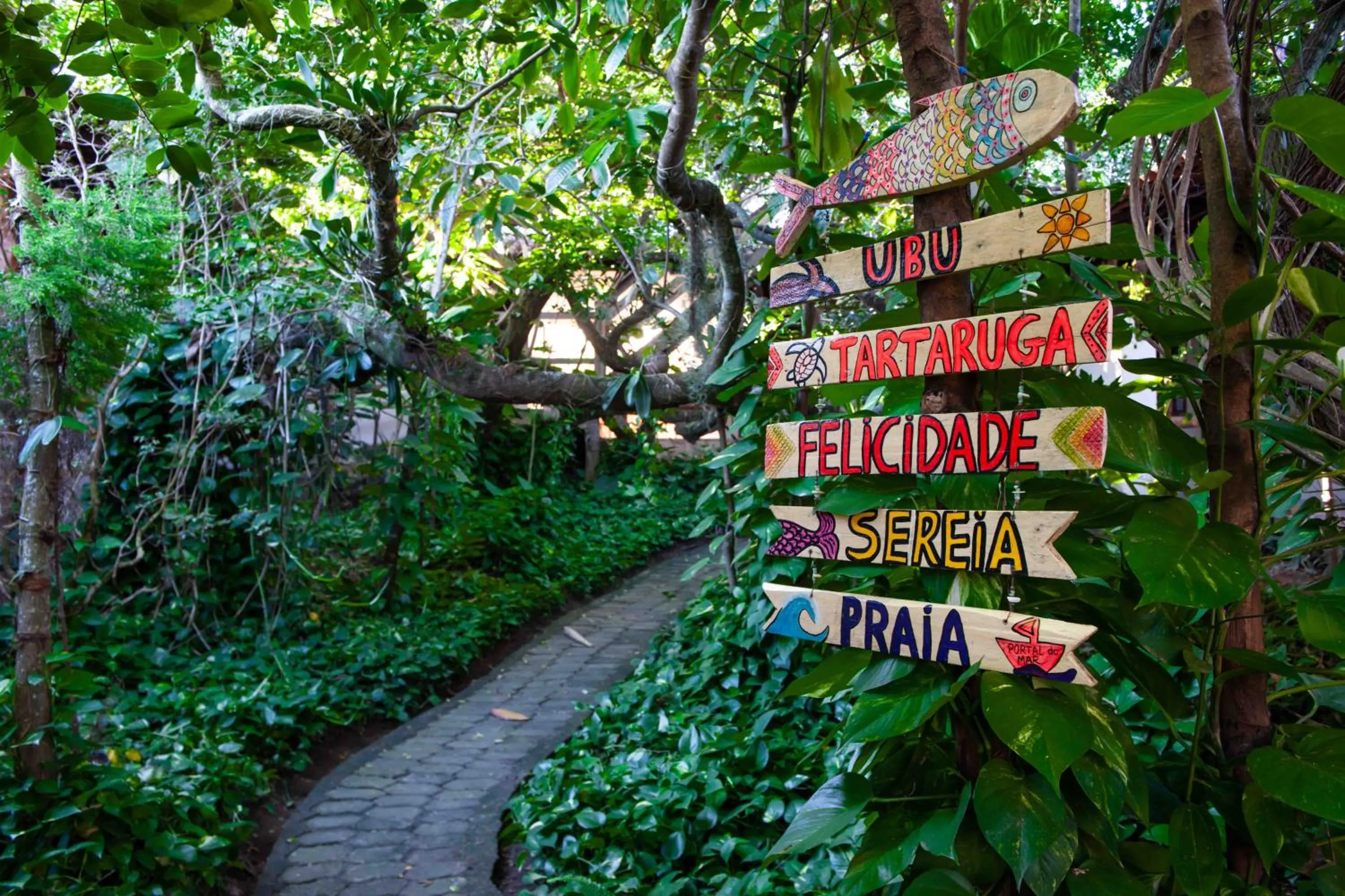 Garden in Pousada Pau Brasil Ubu