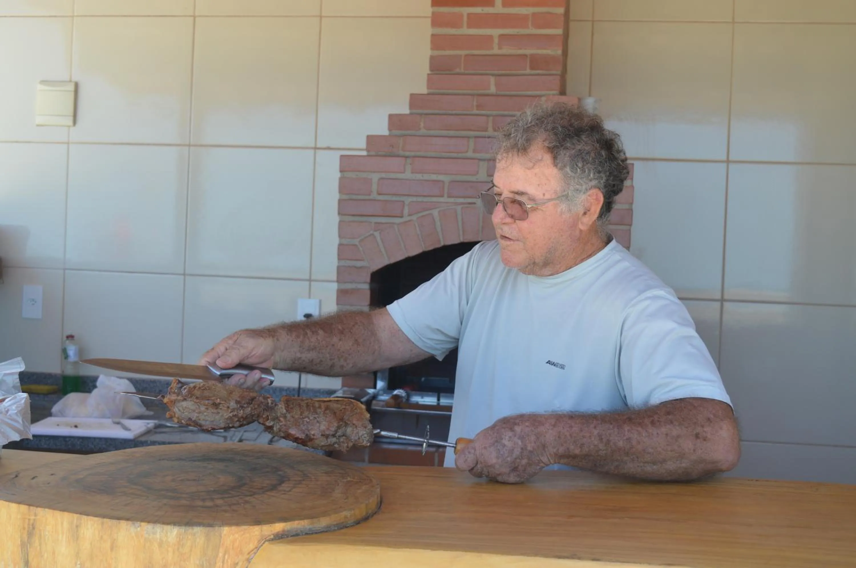 BBQ facilities in Pousada Pau Brasil Ubu