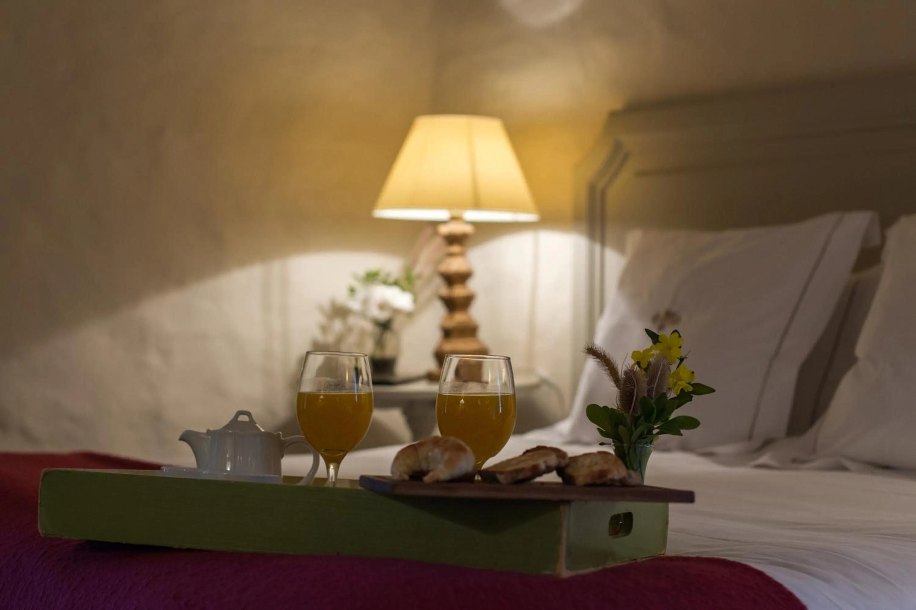 Decorative detail, Bed in House of Jasmines Relais & Châteaux