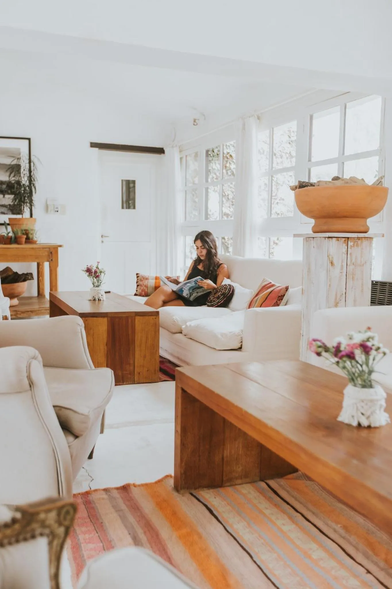 Living room in House of Jasmines Relais & Châteaux