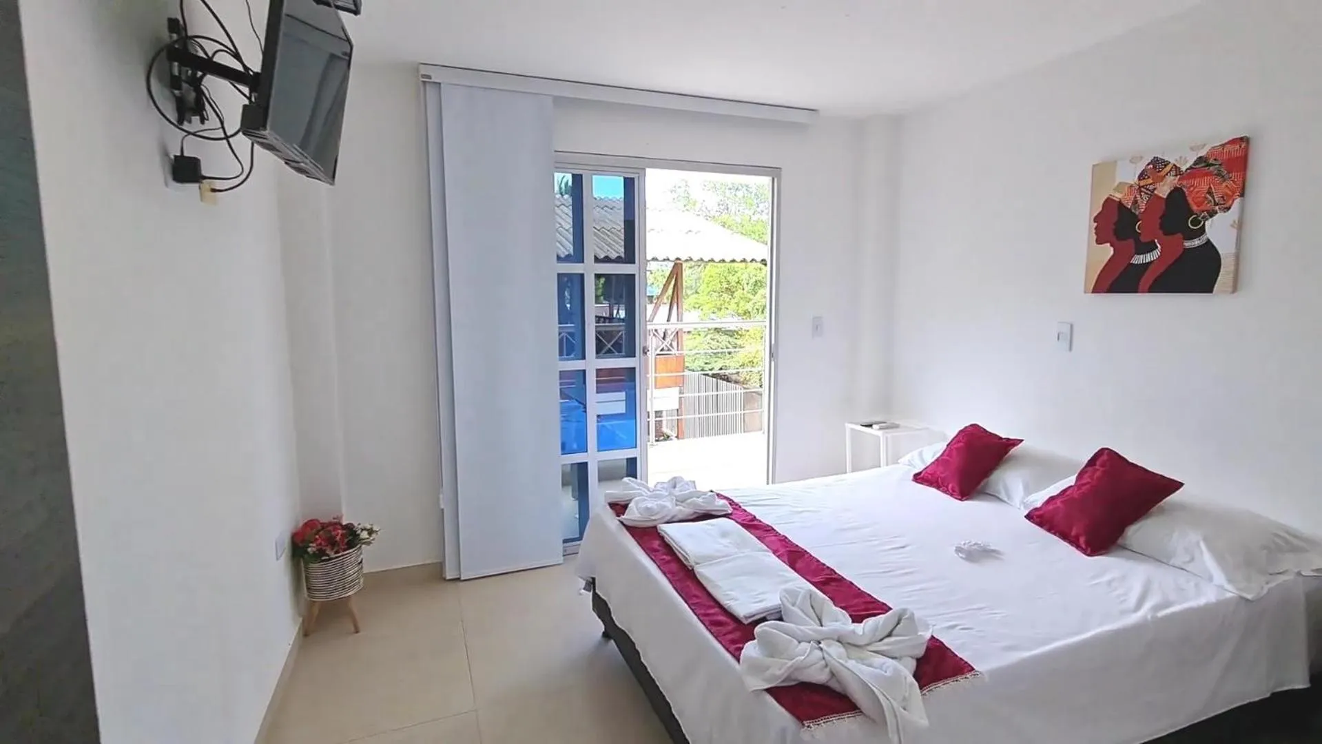 Bed in Ecohotel Linda Judith