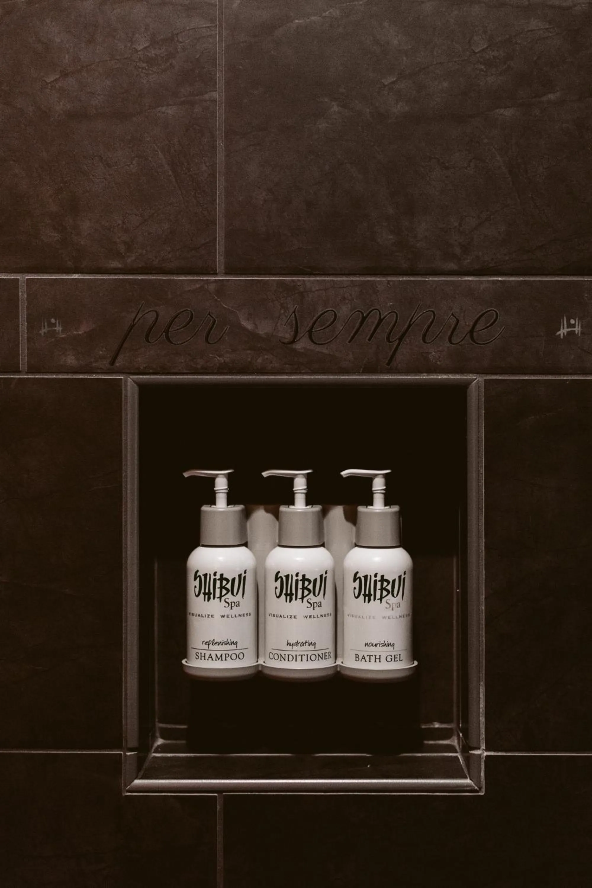 Decorative detail in FivePine Lodge