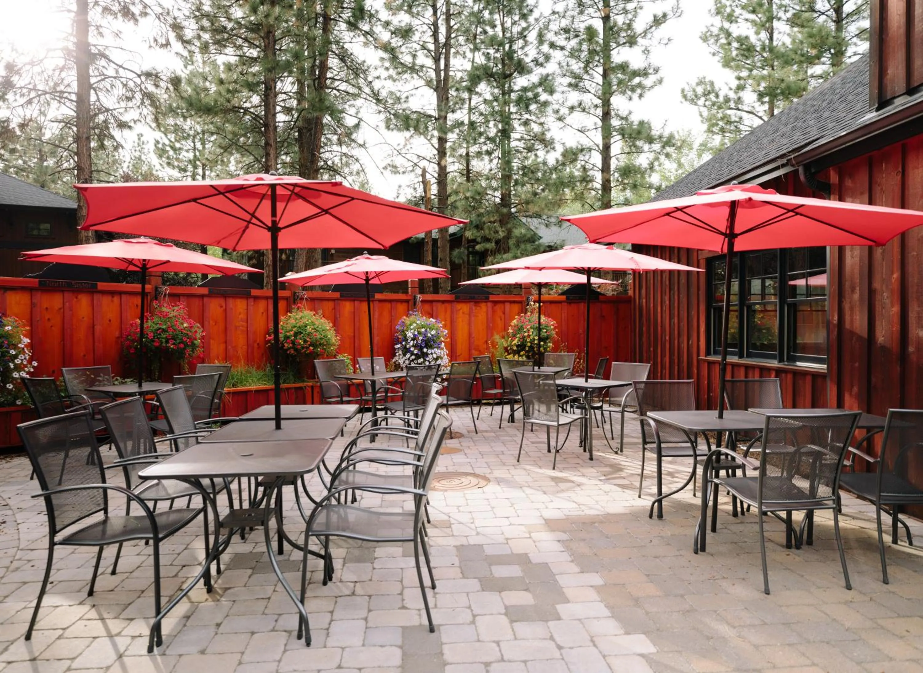 Patio in FivePine Lodge