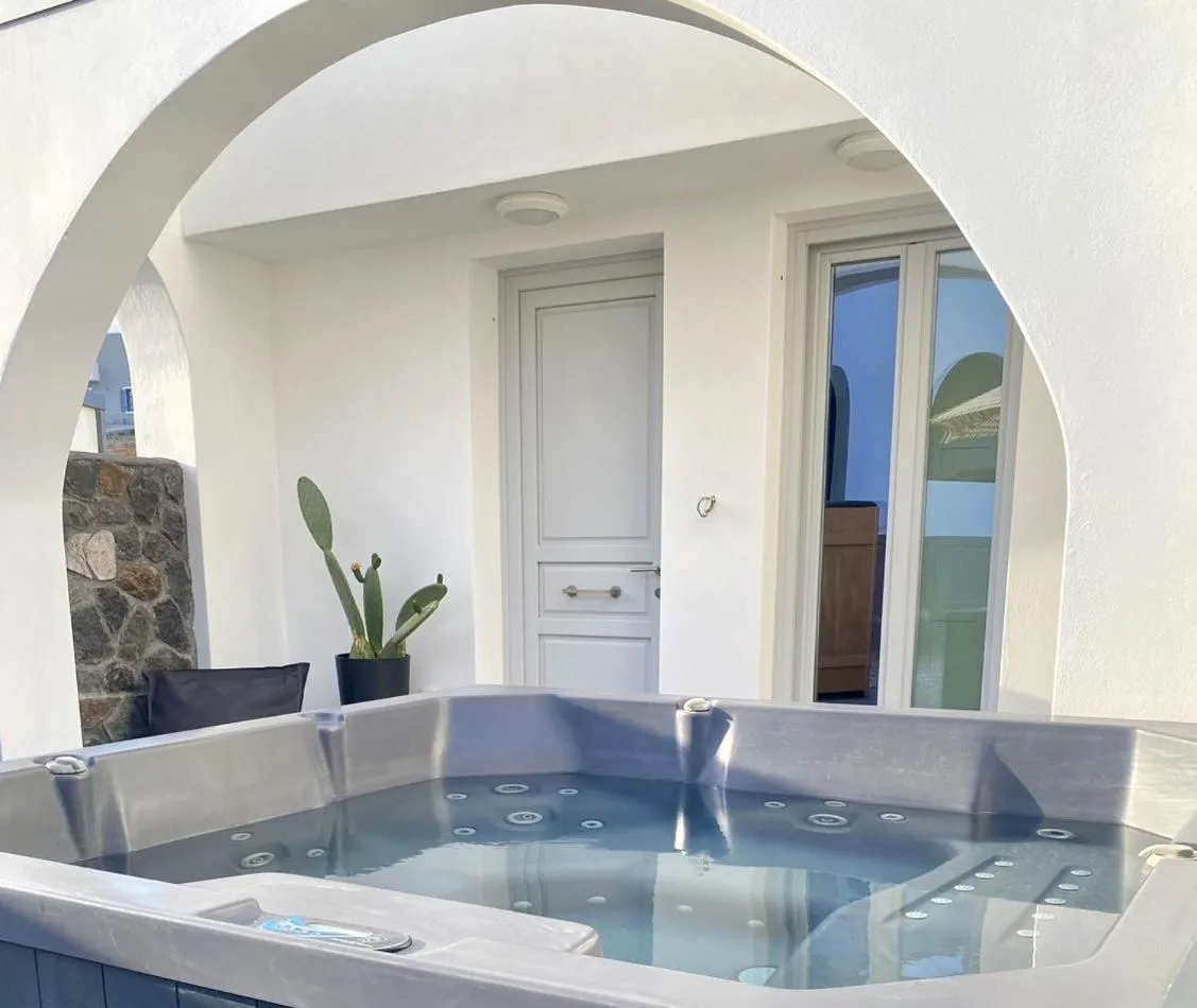 Hot Tub in Alafropetra Luxury Suites