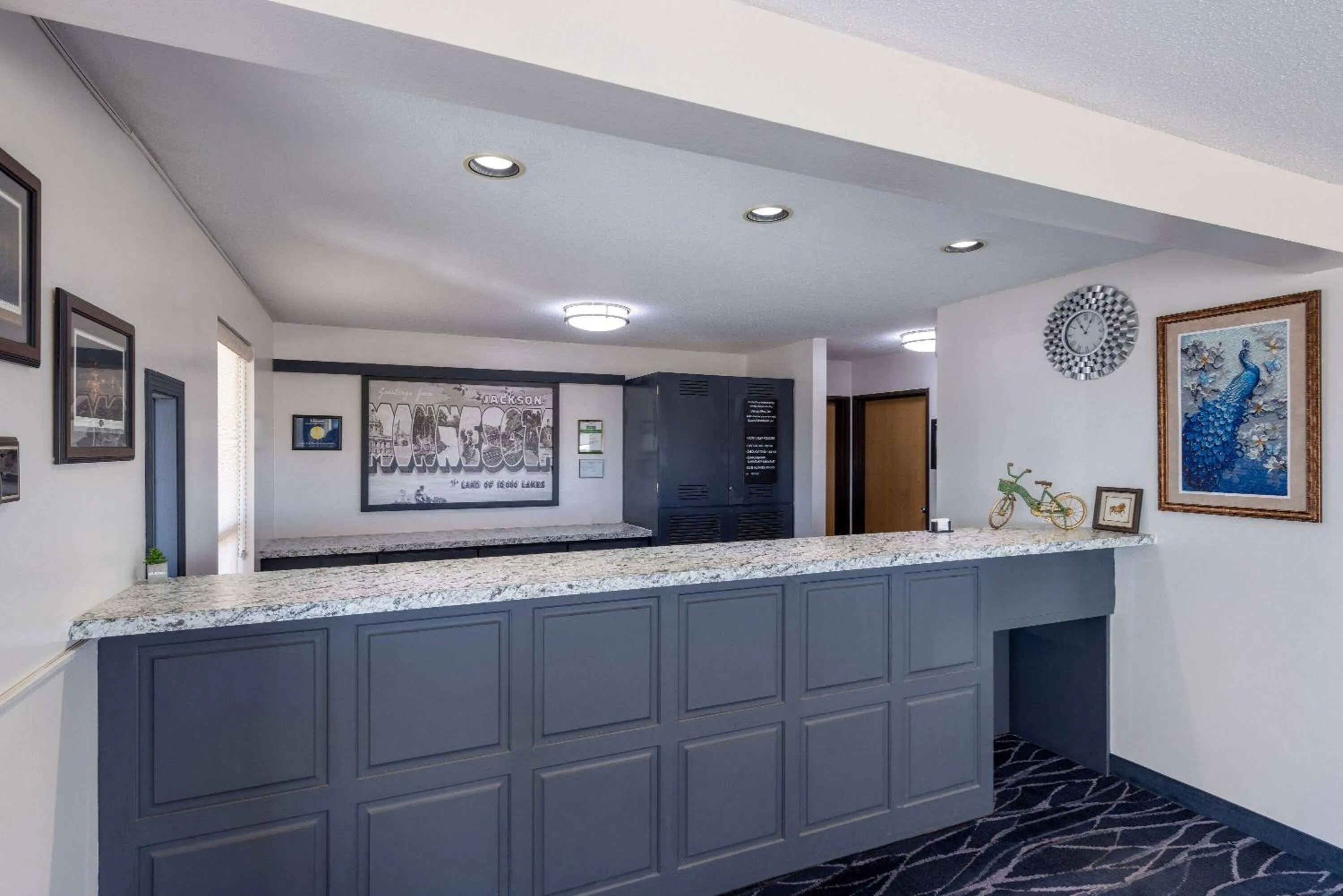 Lobby or reception in Super 8 by Wyndham Jackson MN