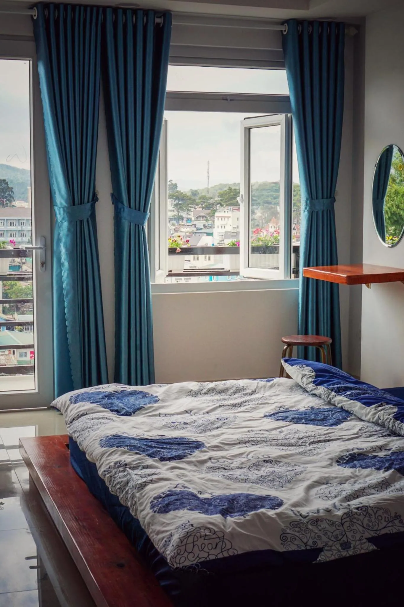 Bed in Ha Khoa Hotel Dalat