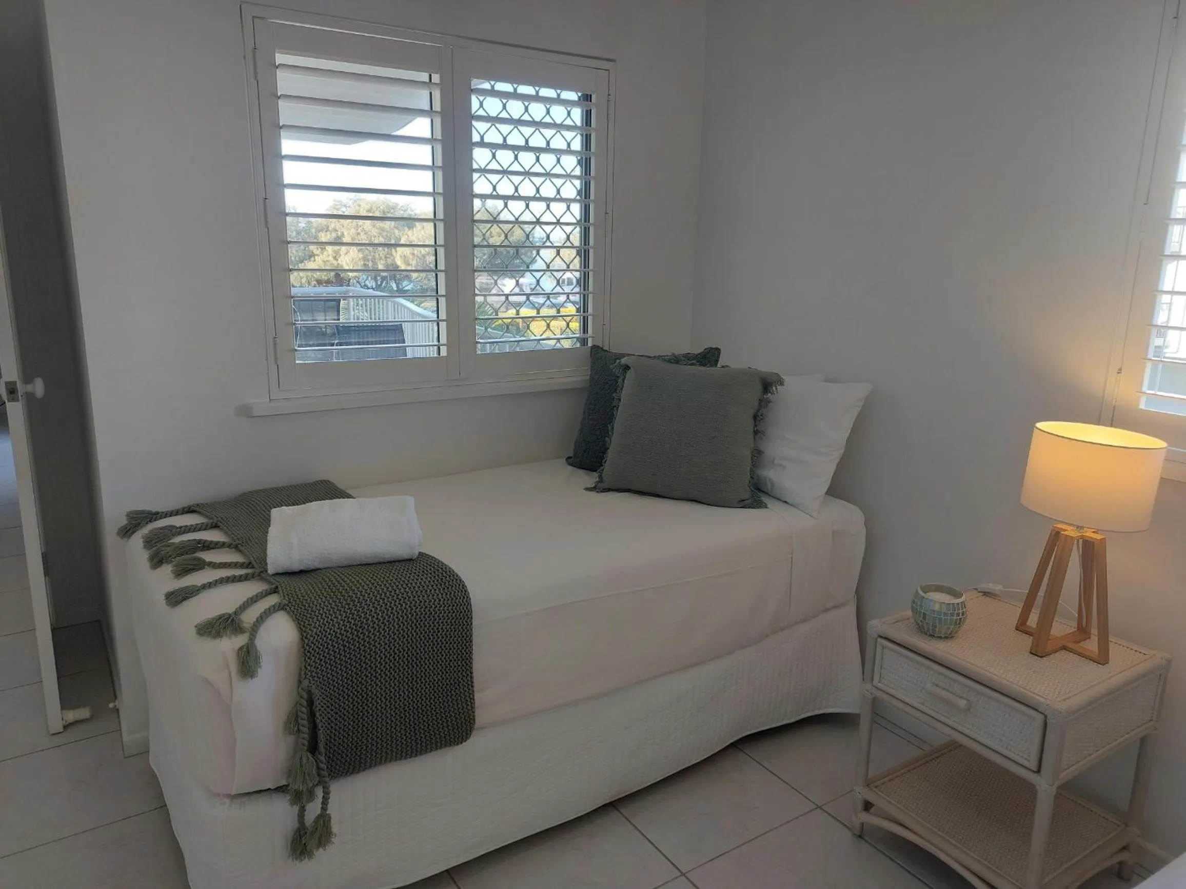 Bedroom, Bed in Sandy Shores Holiday Units