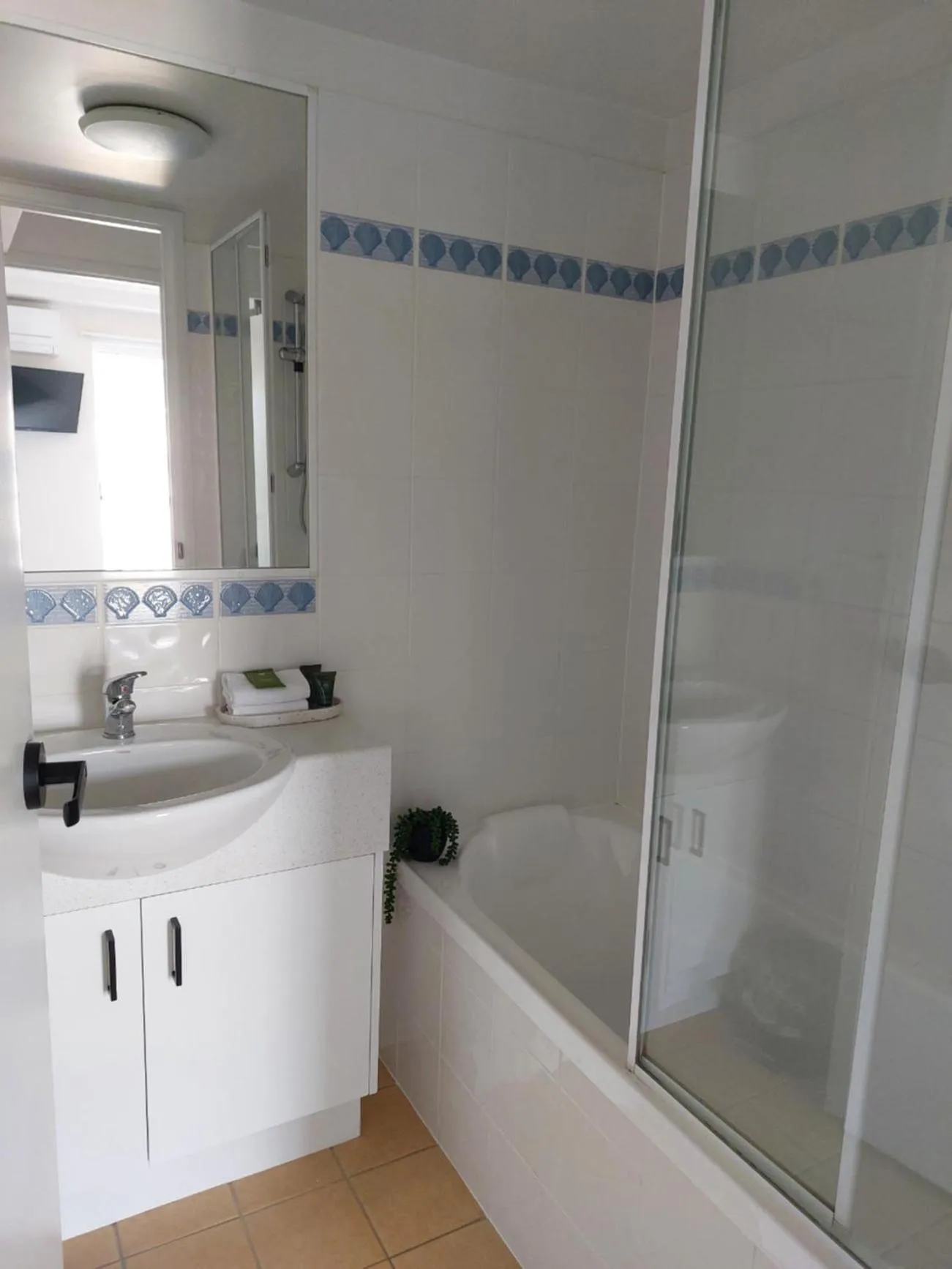 Bathroom in Sandy Shores Holiday Units