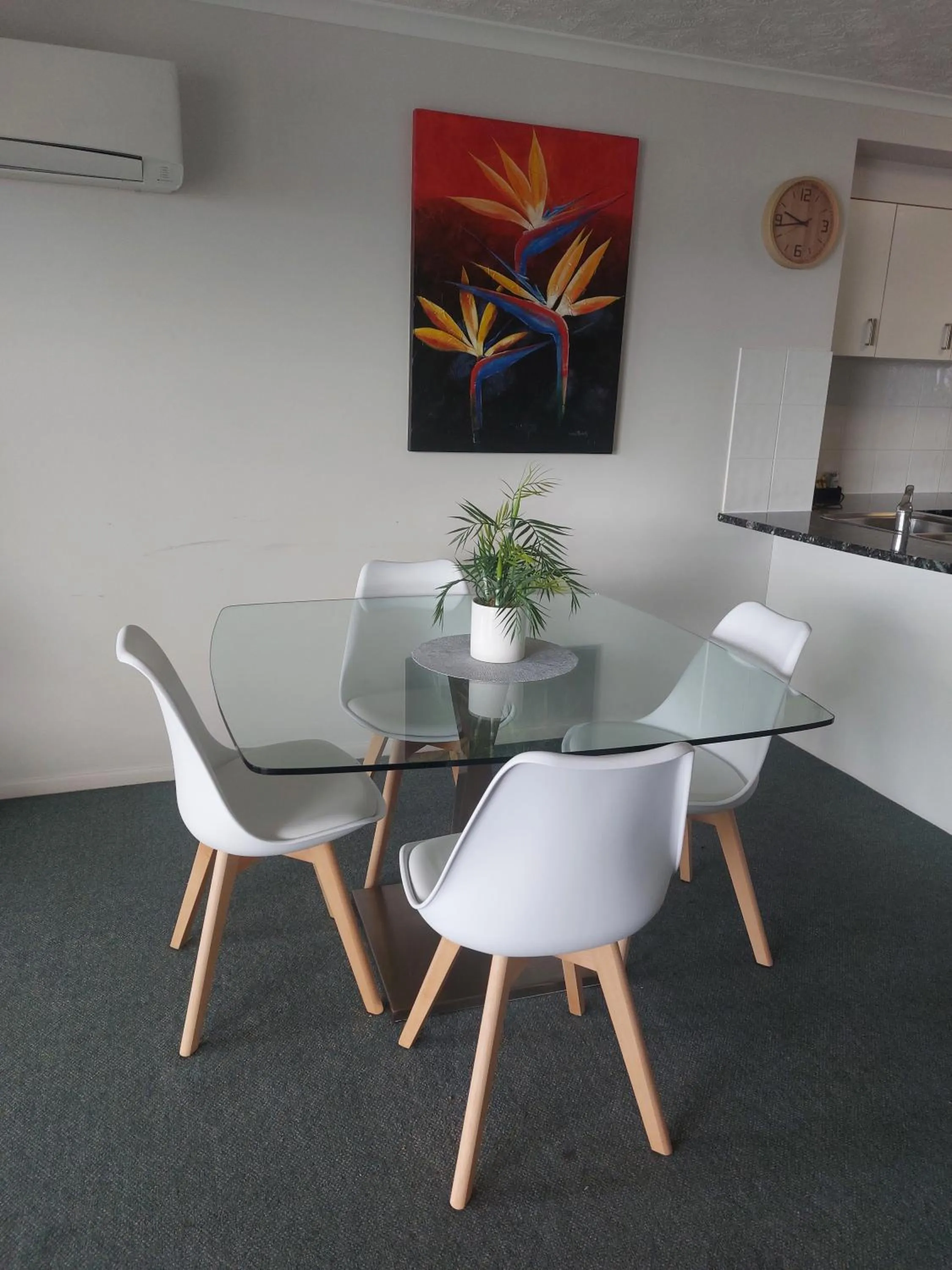 Dining area in Sandy Shores Holiday Units