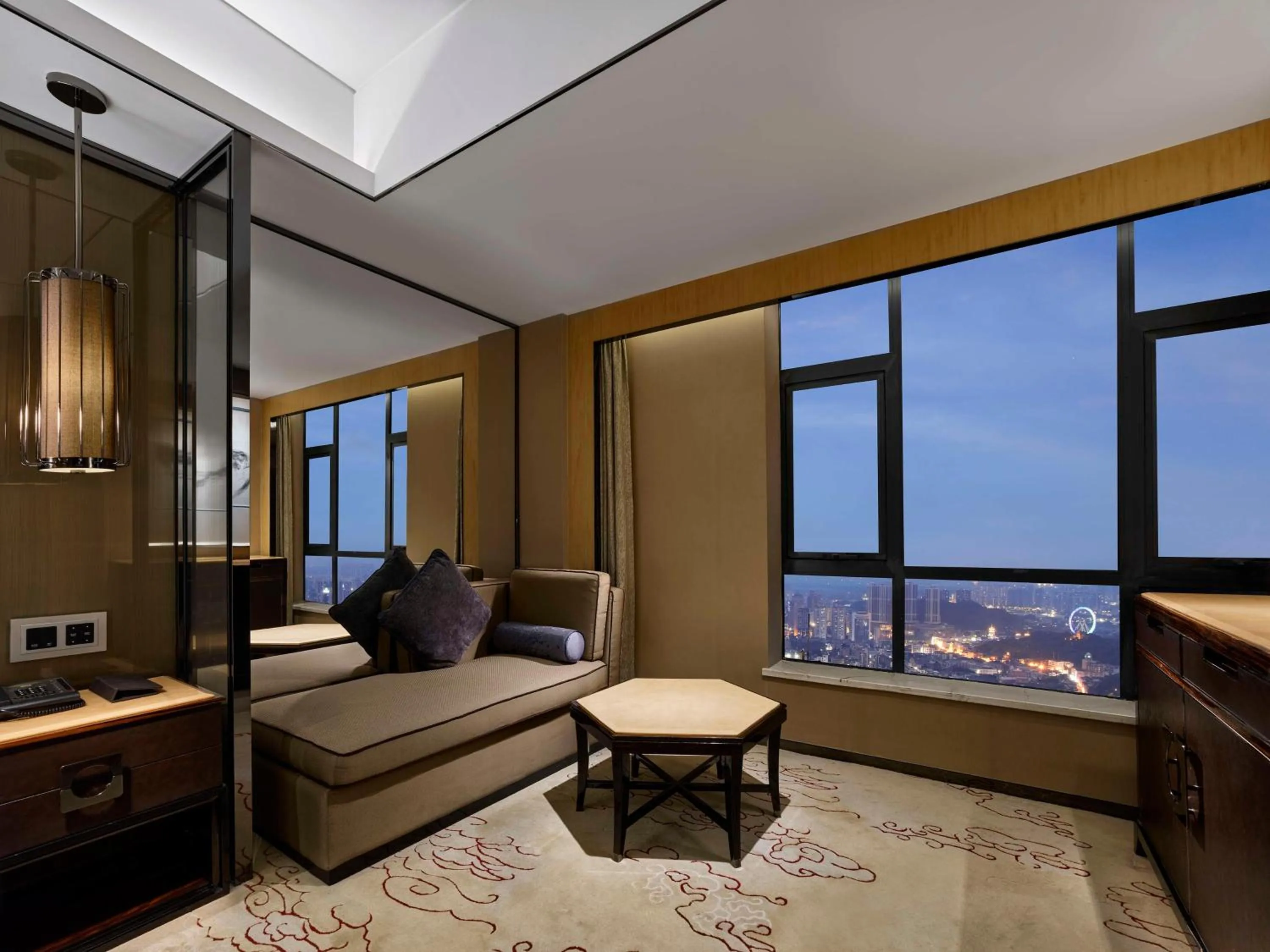 Living room in Hilton Zhongshan Downtown