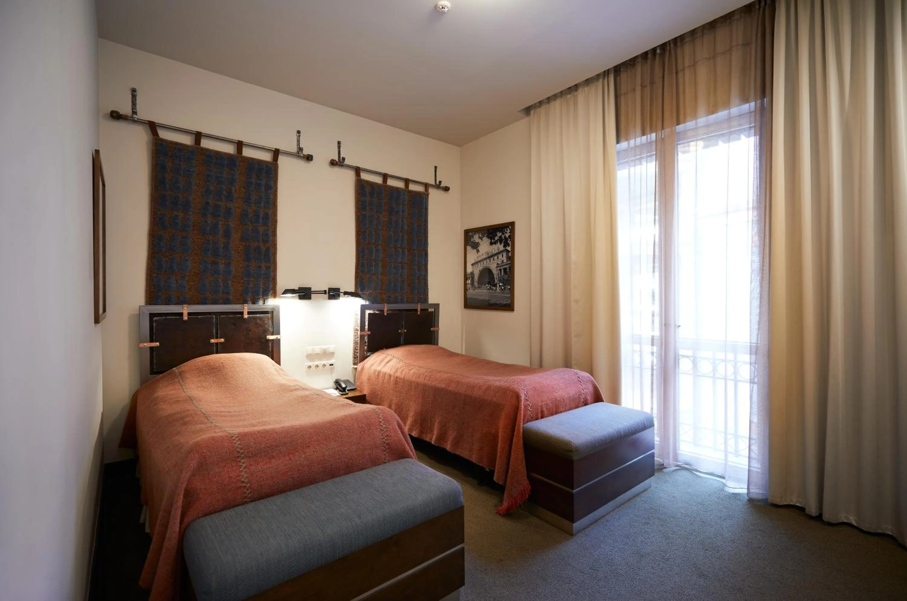 Bed in Tufenkian Historic Yerevan Hotel