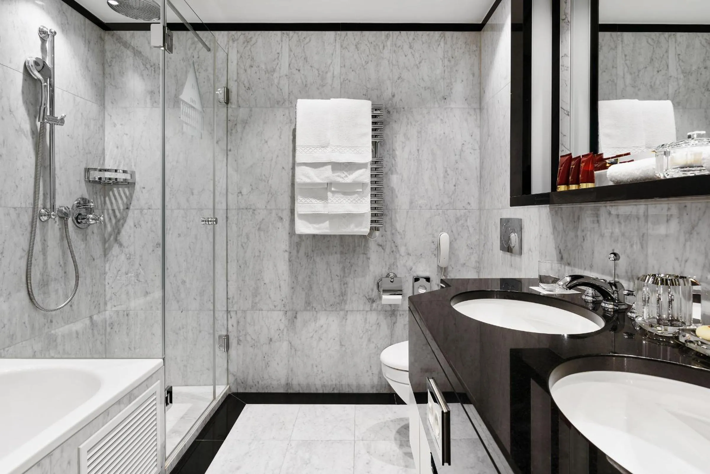 Bathroom in Badrutt's Palace Hotel St Moritz