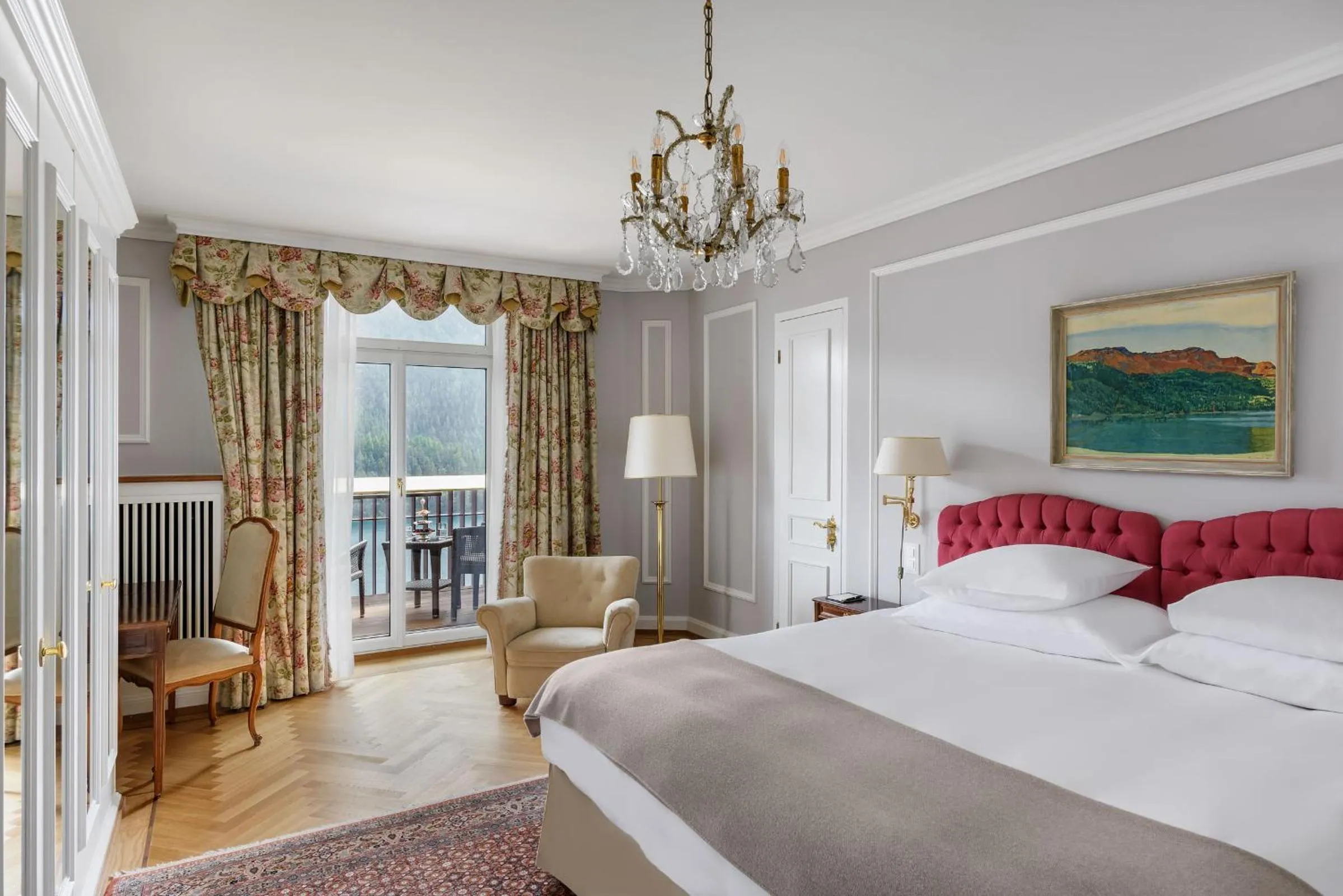 Photo of the whole room, Bed in Badrutt's Palace Hotel St Moritz