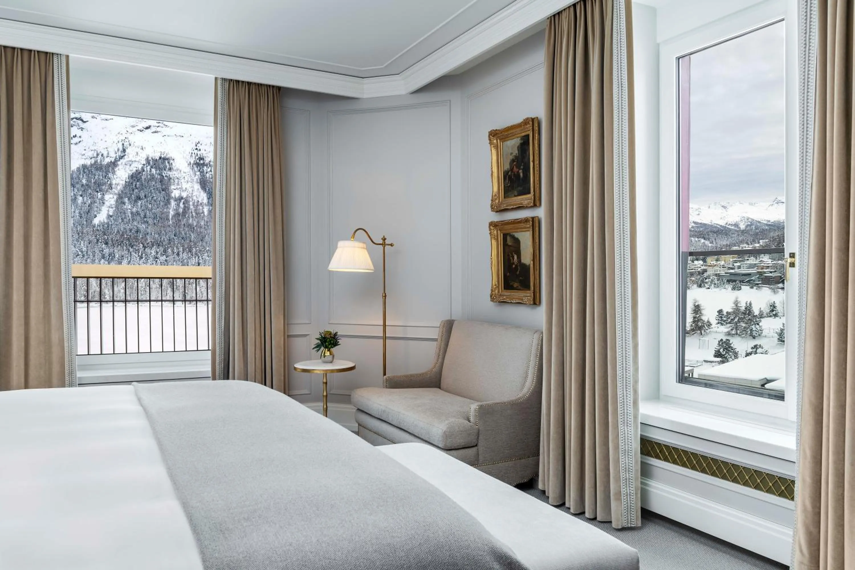 Bedroom, Bed in Badrutt's Palace Hotel St Moritz