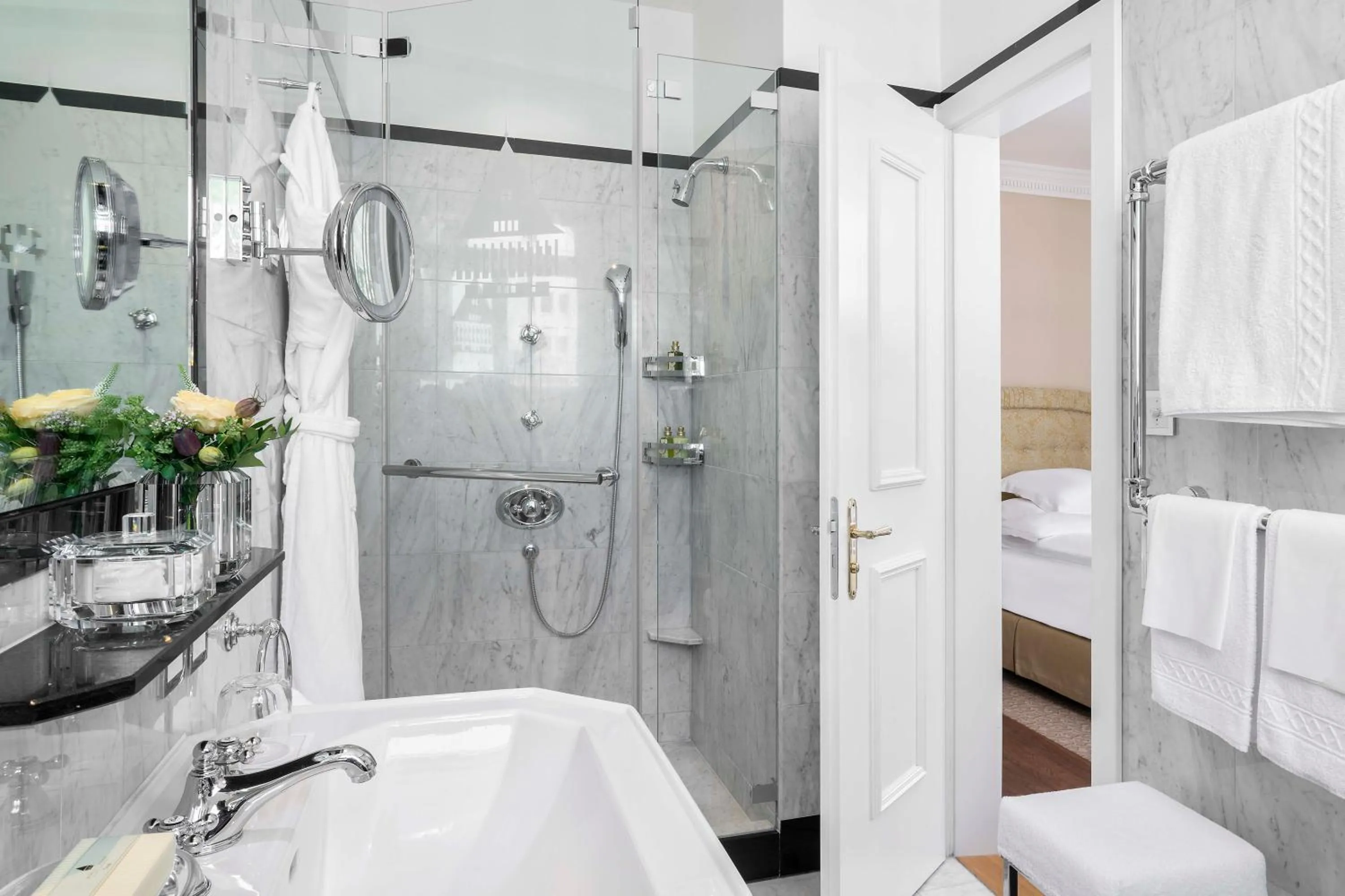 Bathroom in Badrutt's Palace Hotel St Moritz