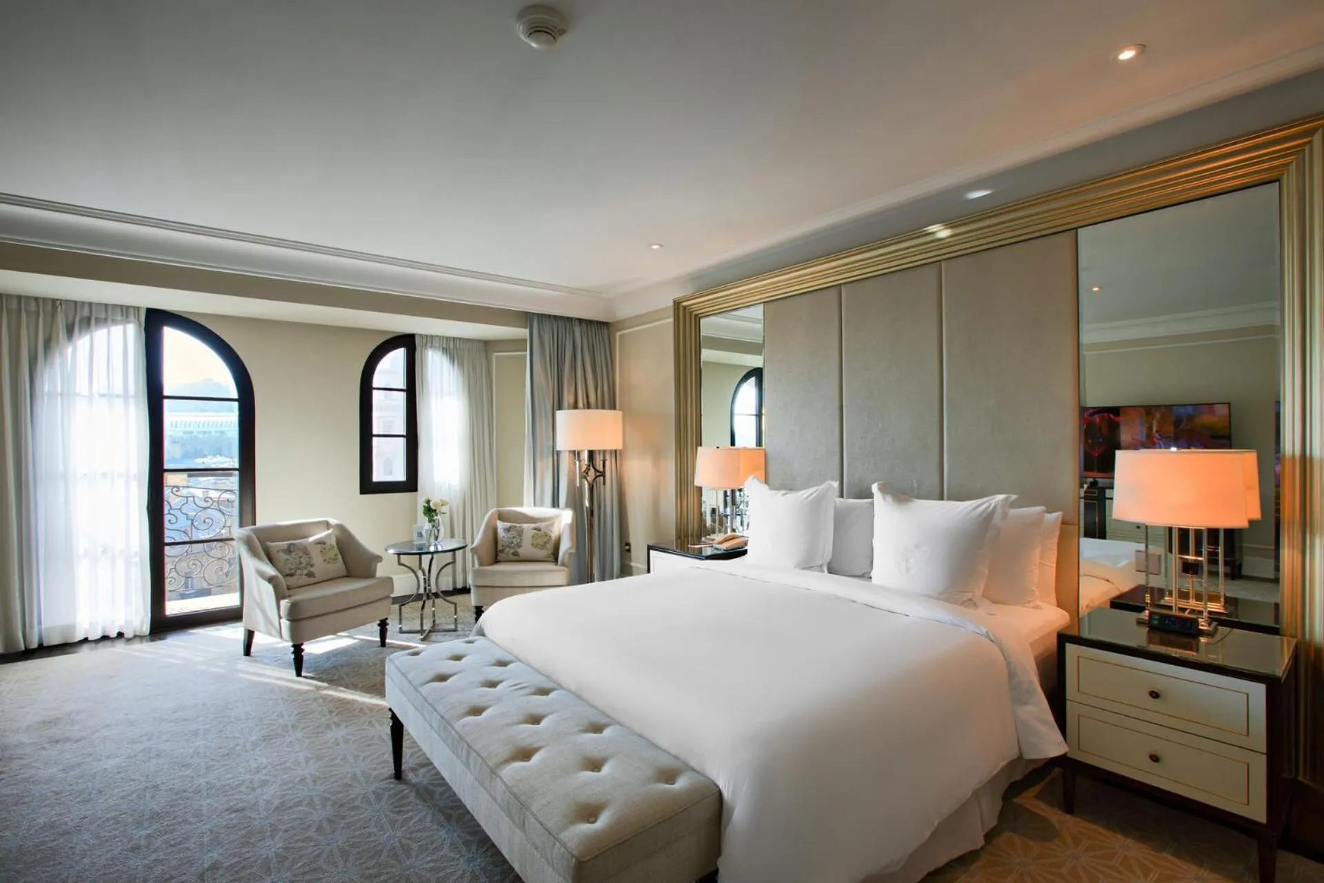 Bed in Four Seasons Hotel Baku