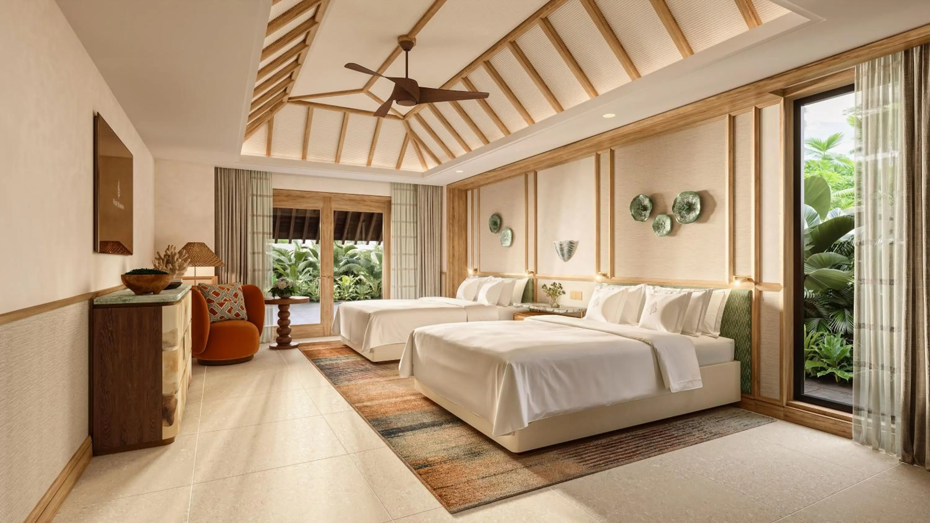 Bedroom, Bed in Four Seasons Resort Mauritius at Anahita