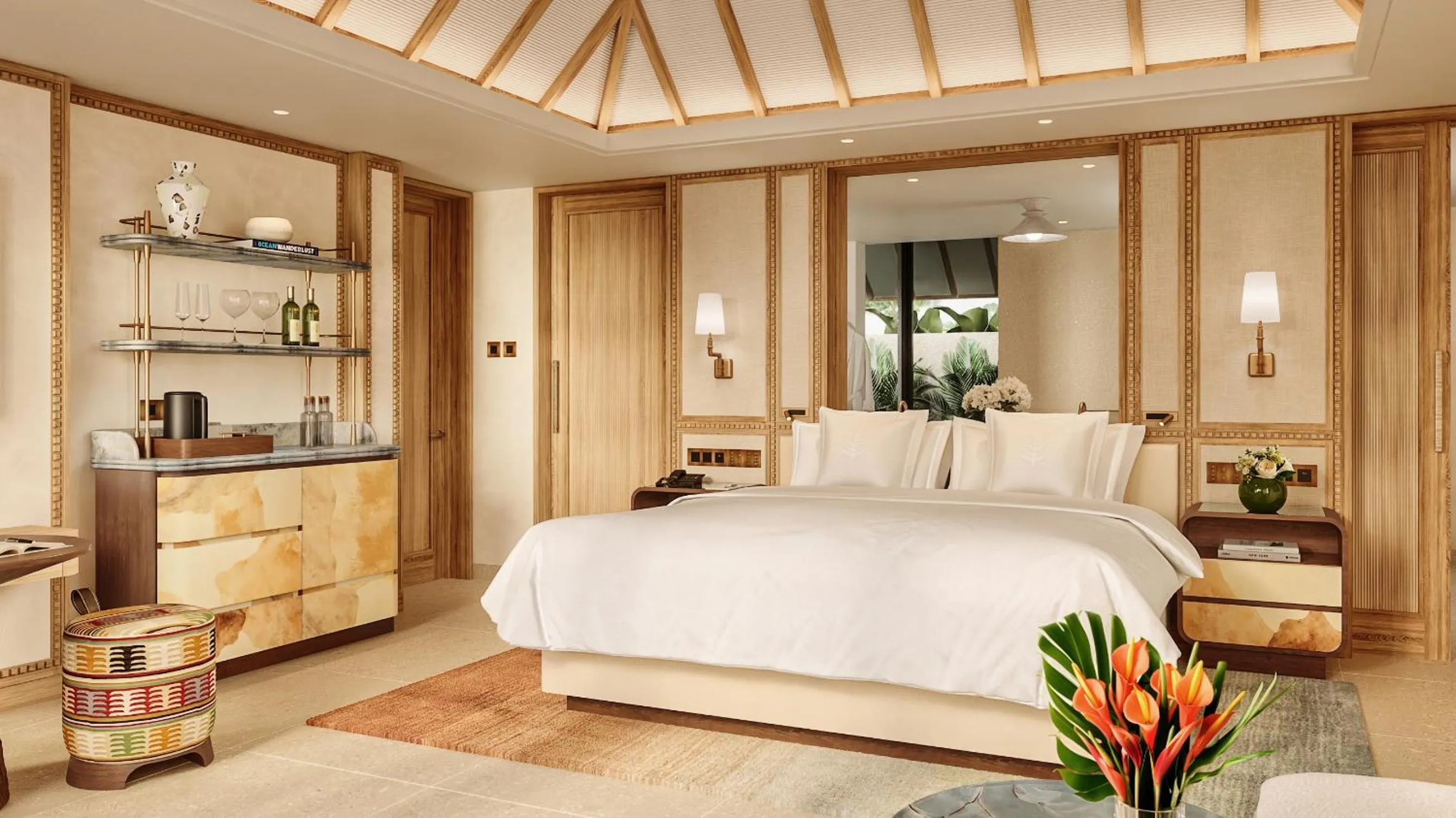 Bedroom, Bed in Four Seasons Resort Mauritius at Anahita