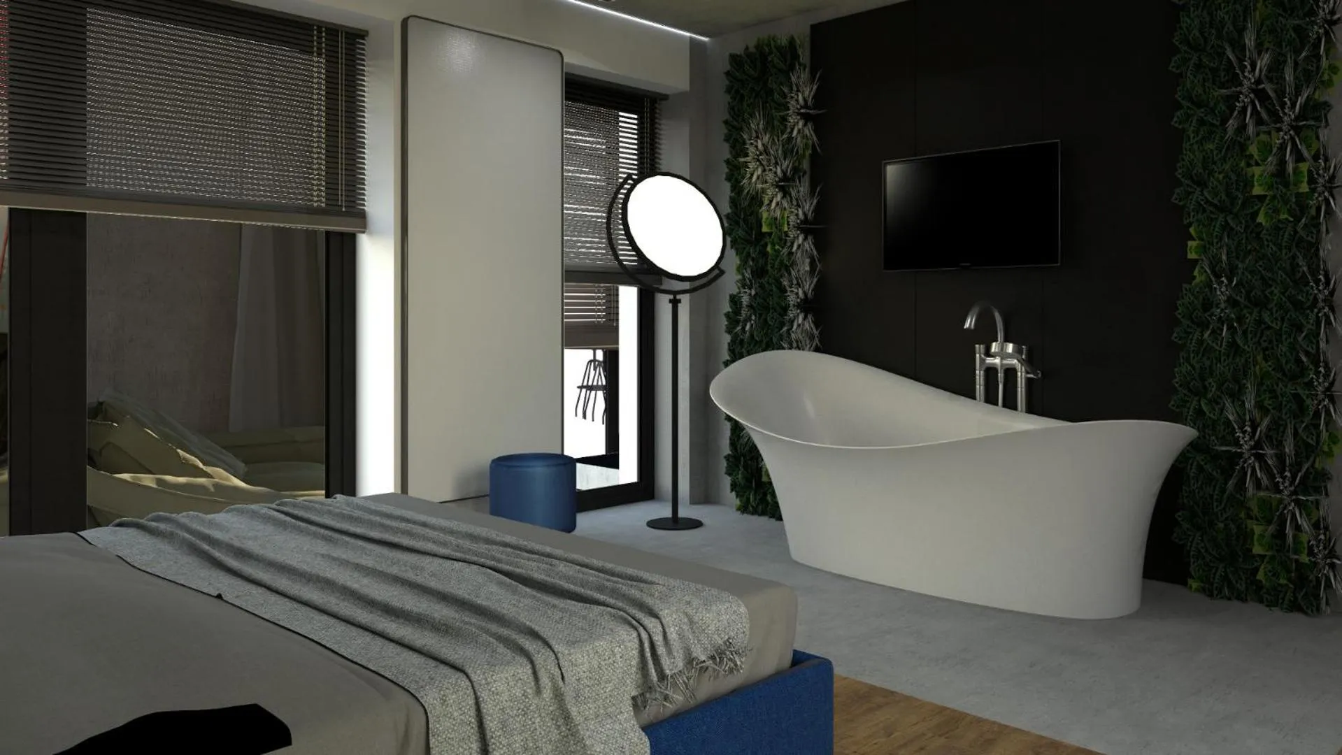 Bathroom, Bed in IchZeit Aparthotel