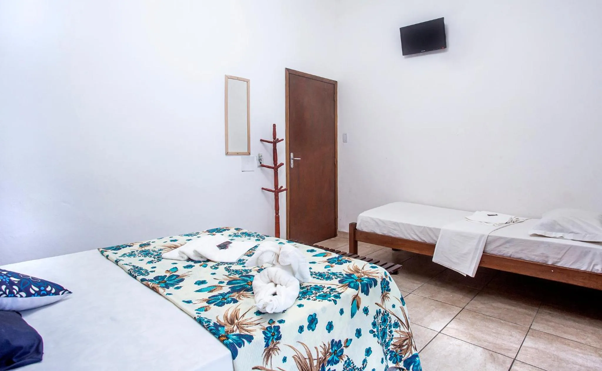 Bed in Pousada Castelinho