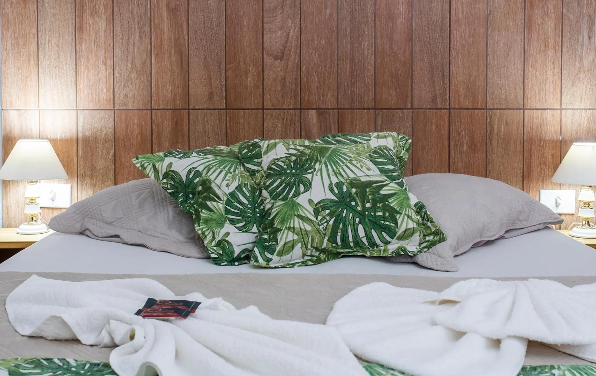 Bed in Pousada Castelinho