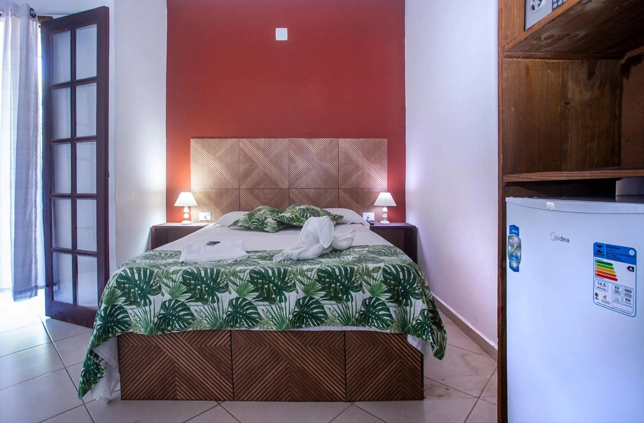 Property building, Bed in Pousada Castelinho