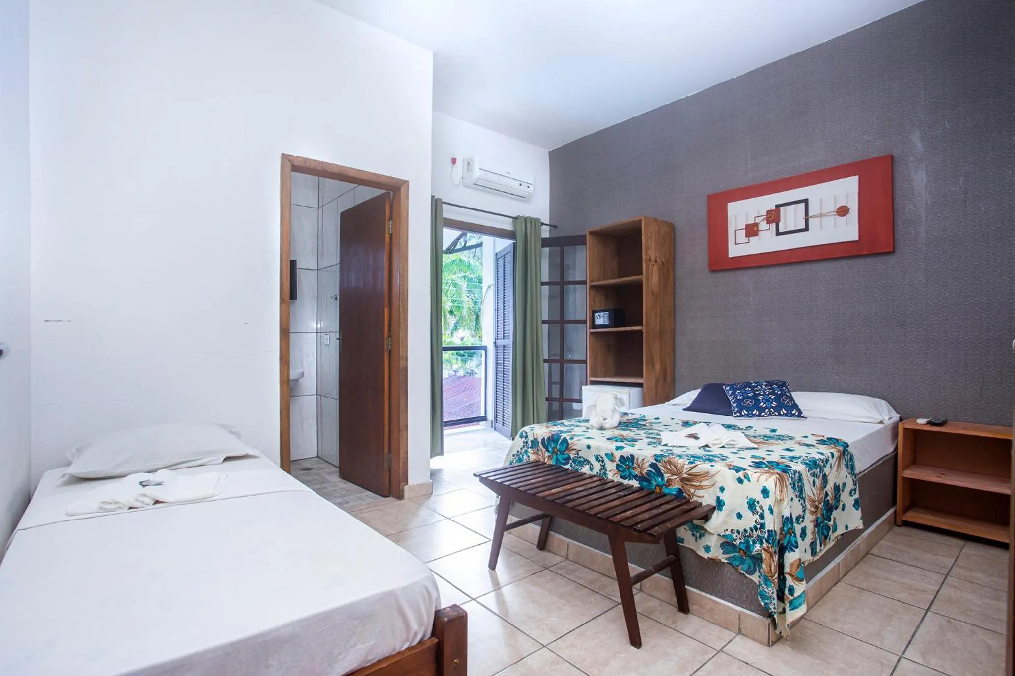 Bed in Pousada Castelinho