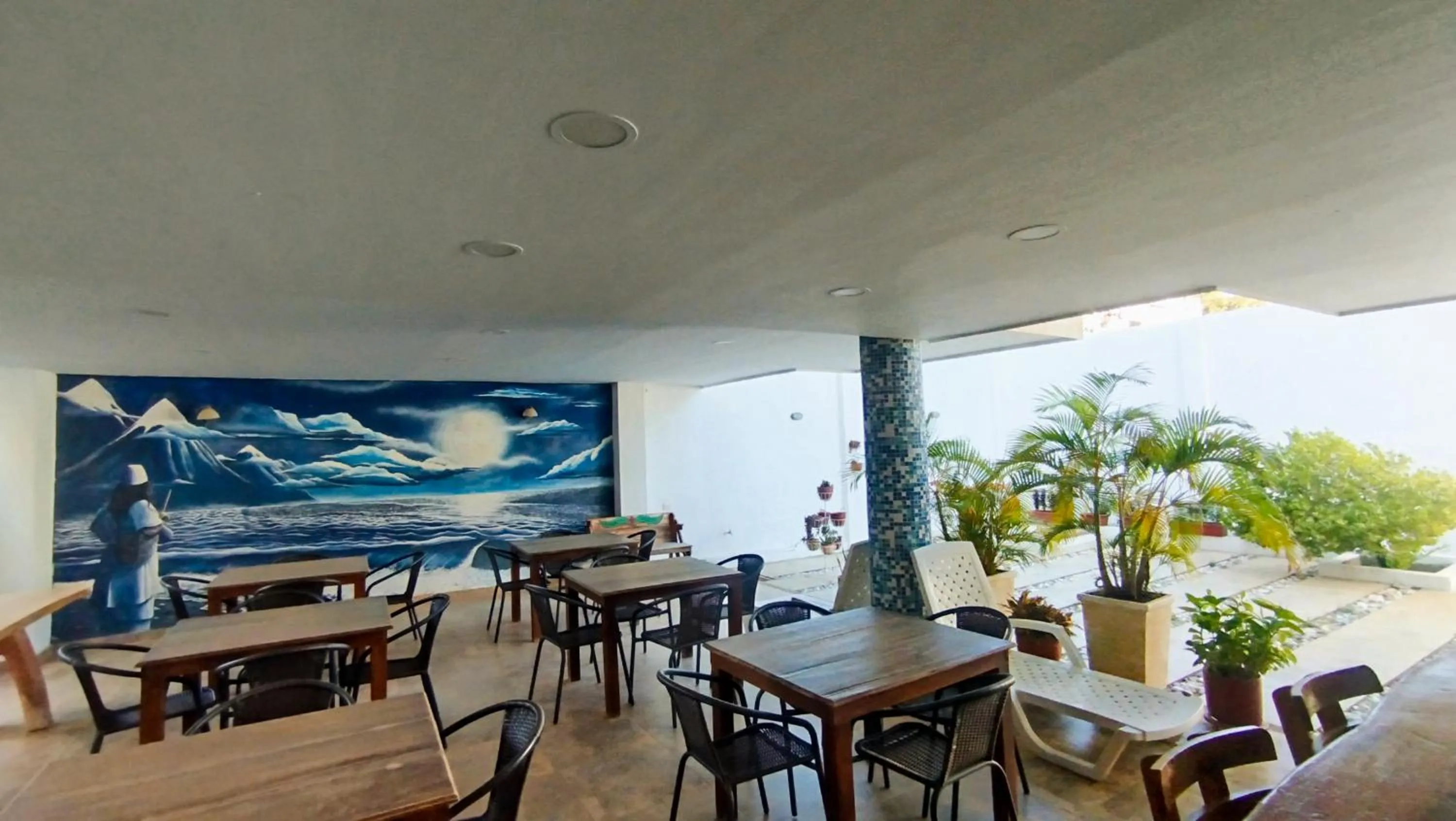 Patio in Casa Luna Hotel