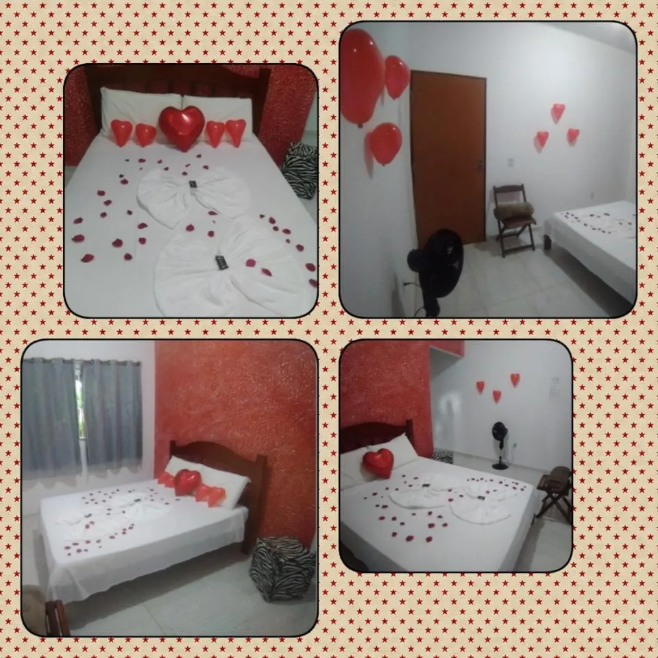 Bed in Pousada da Ana