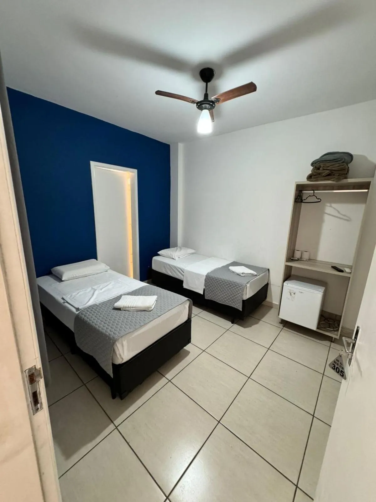 Bed in Hotel Mão de Fatima