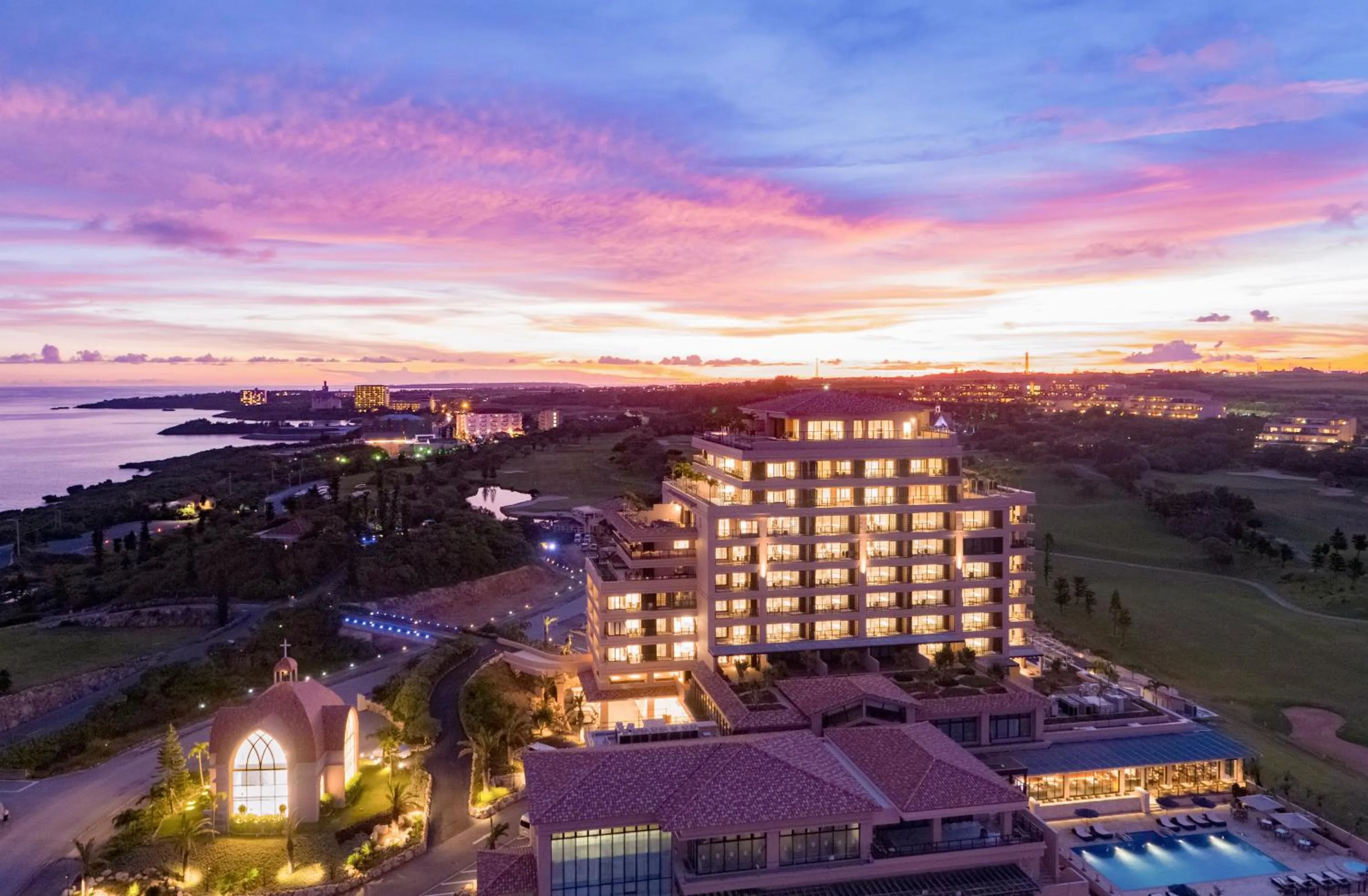 Bird's eye view in Hotel Shigira Mirage