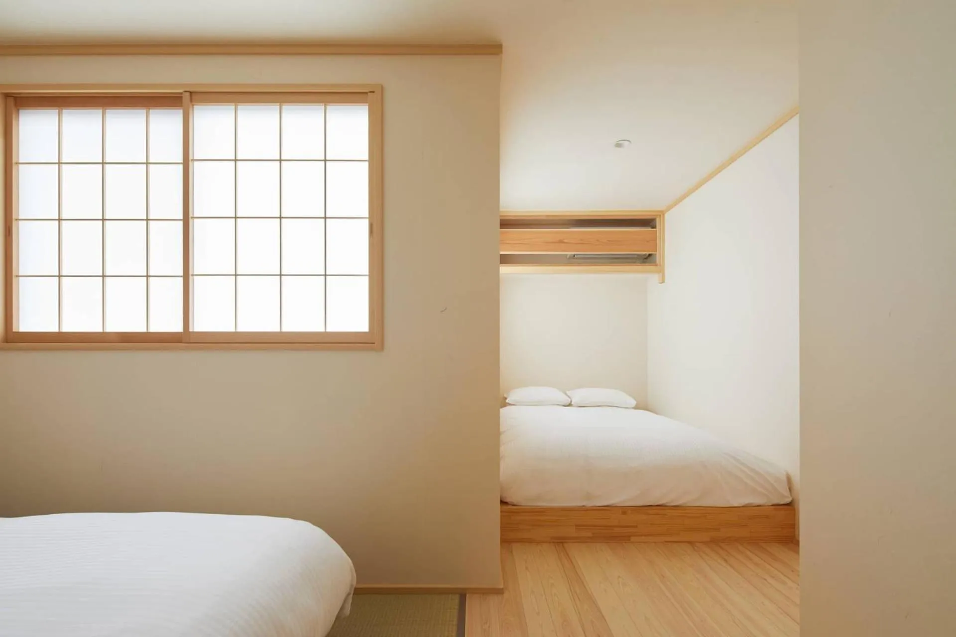 Bed in HANARE KYOTO Hachijoguchi