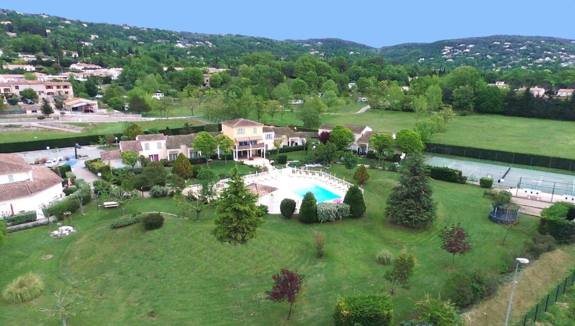 Bird's eye view in Le Champ d'Eysson Aparthotel