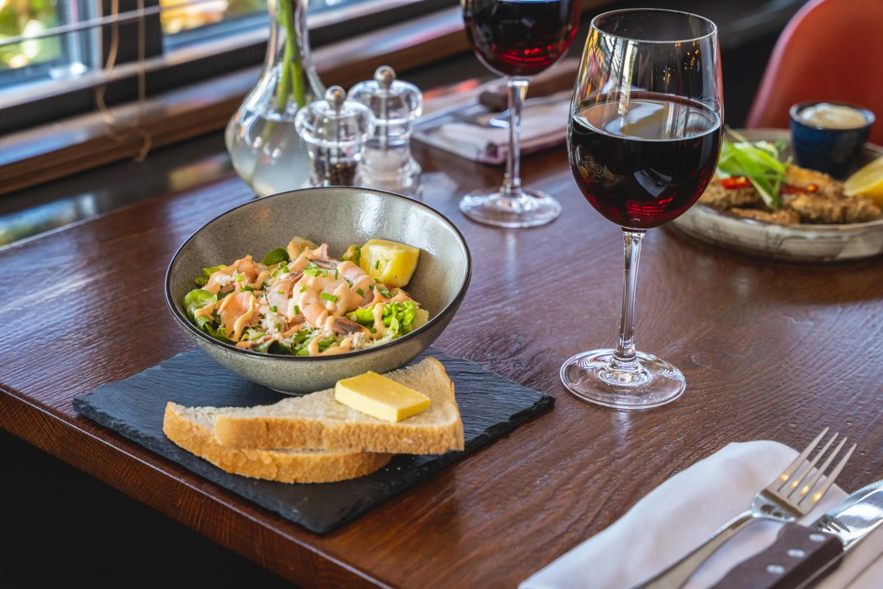 Food in Harper's Steakhouse with Rooms, Southampton Swanwick Marina