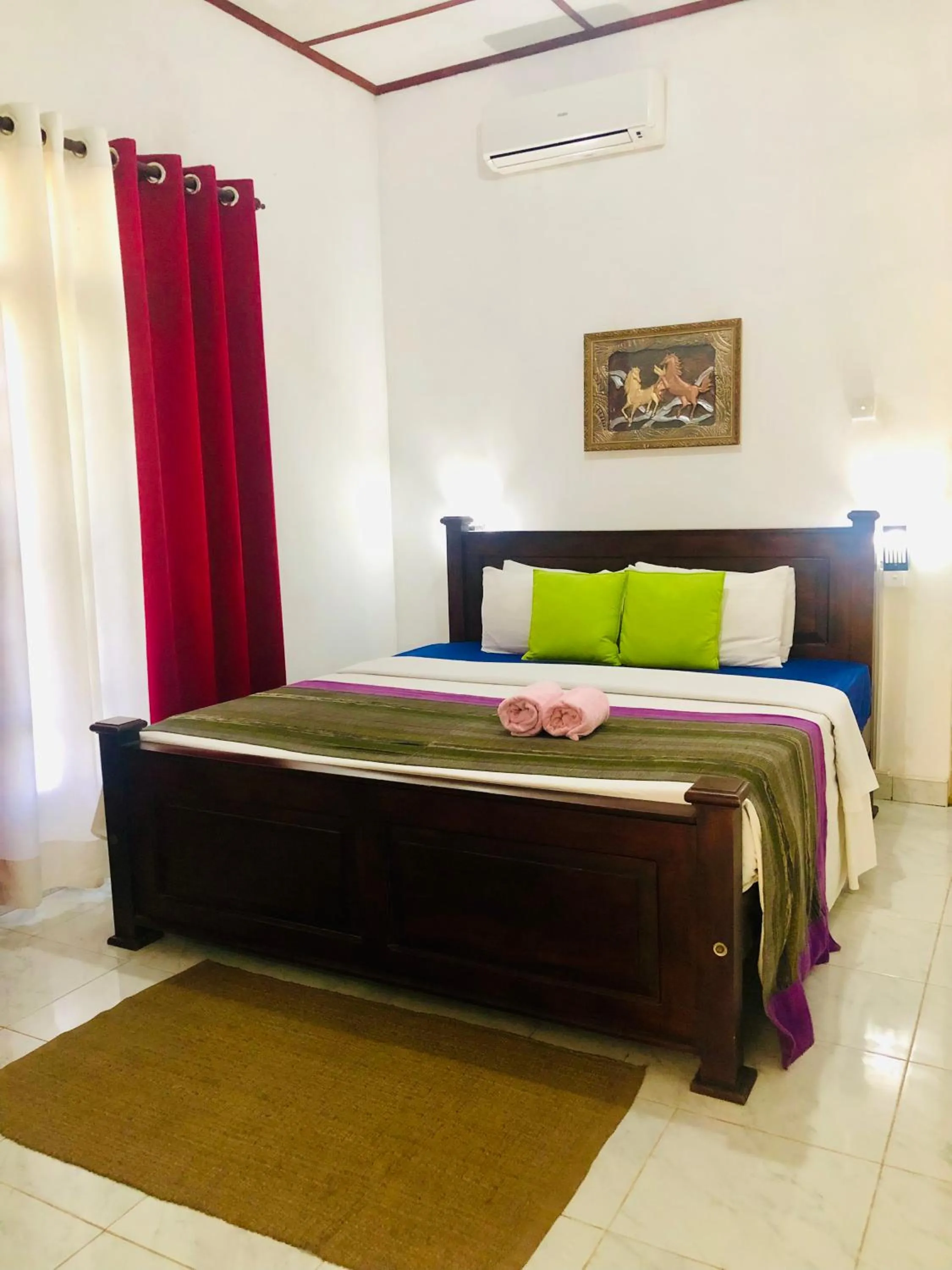 Bed in Bangalawa Resort