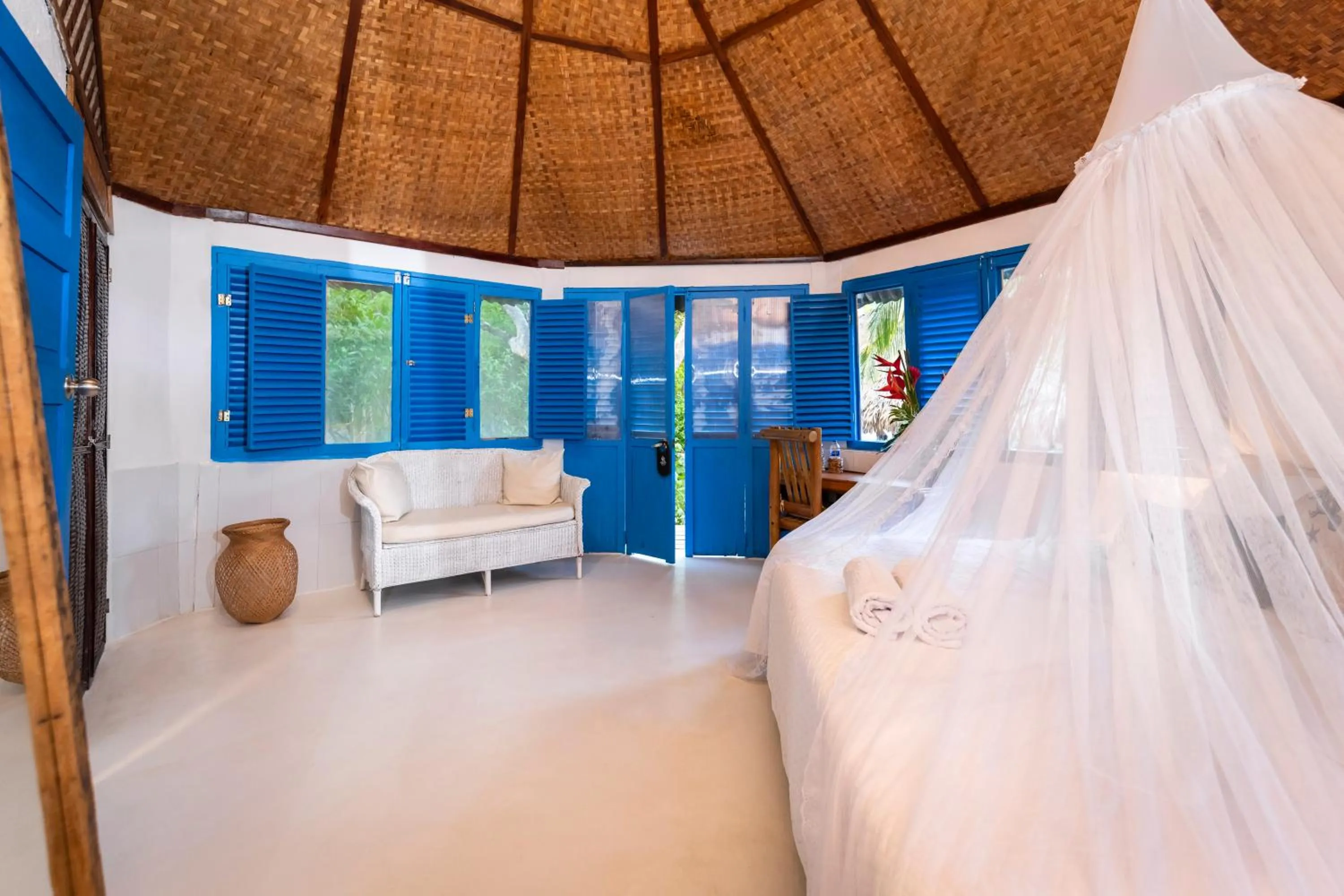 Bed in Hotel Coralina Island