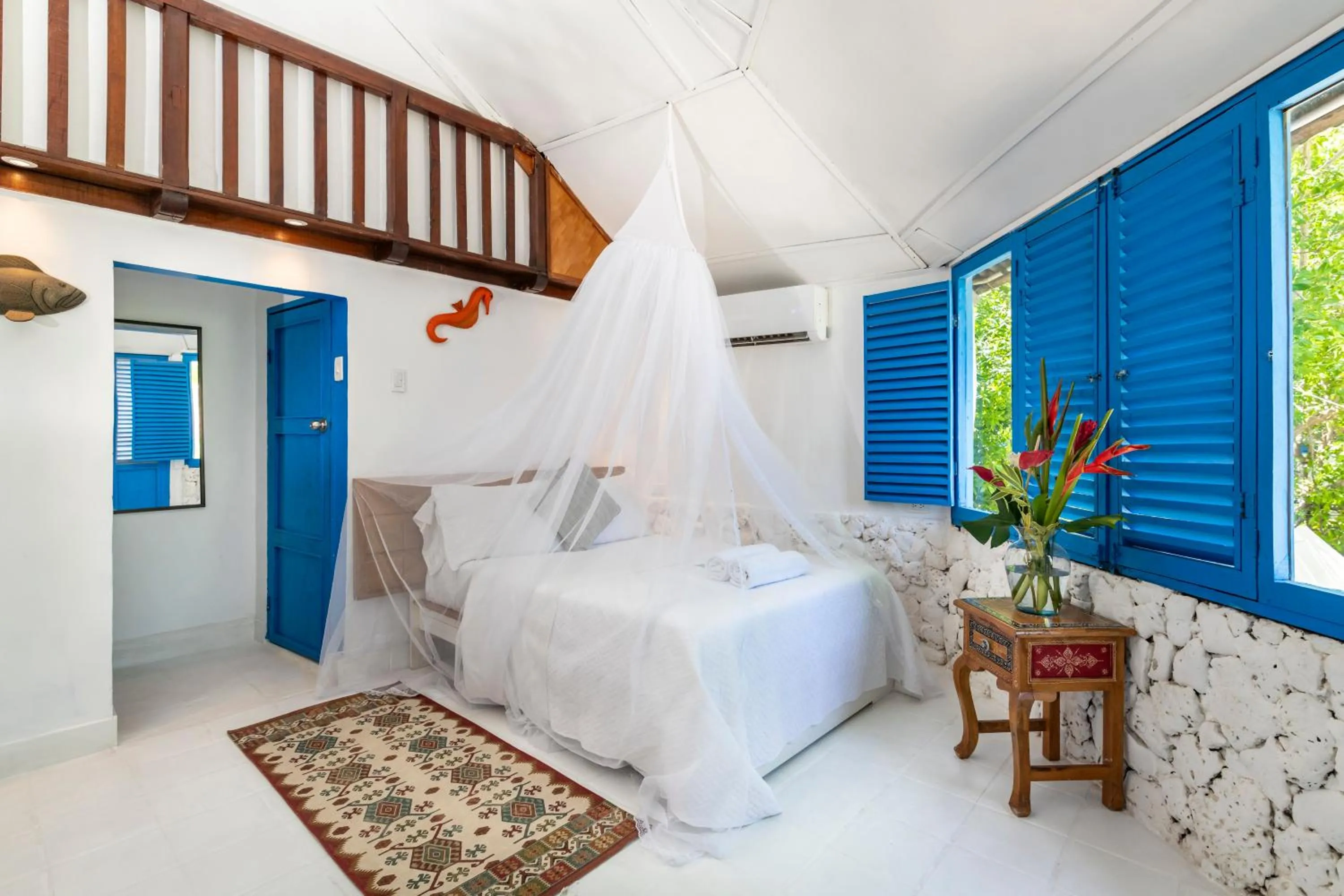 Bed in Hotel Coralina Island