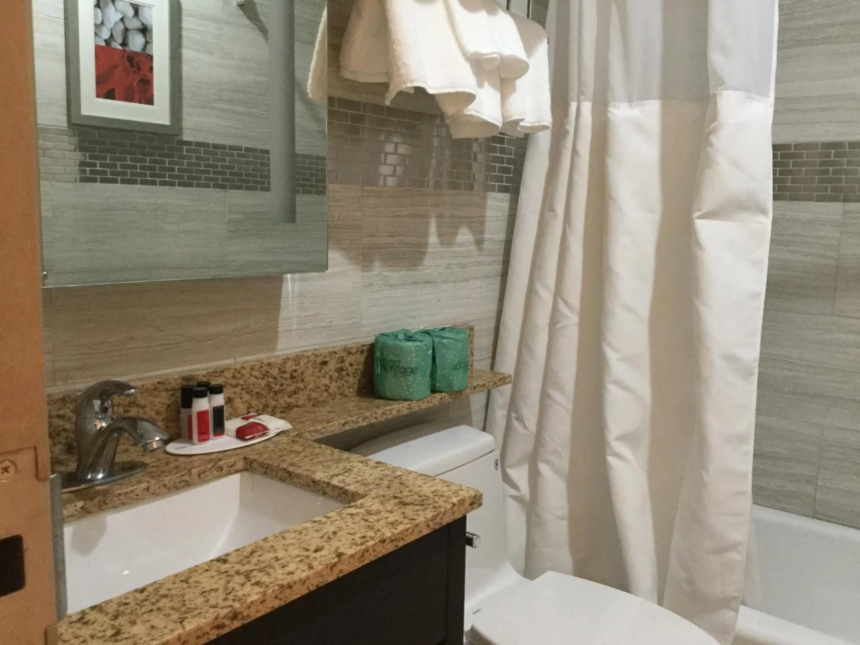 Shower, Bathroom in Ramada by Wyndham Bronx Terminal
