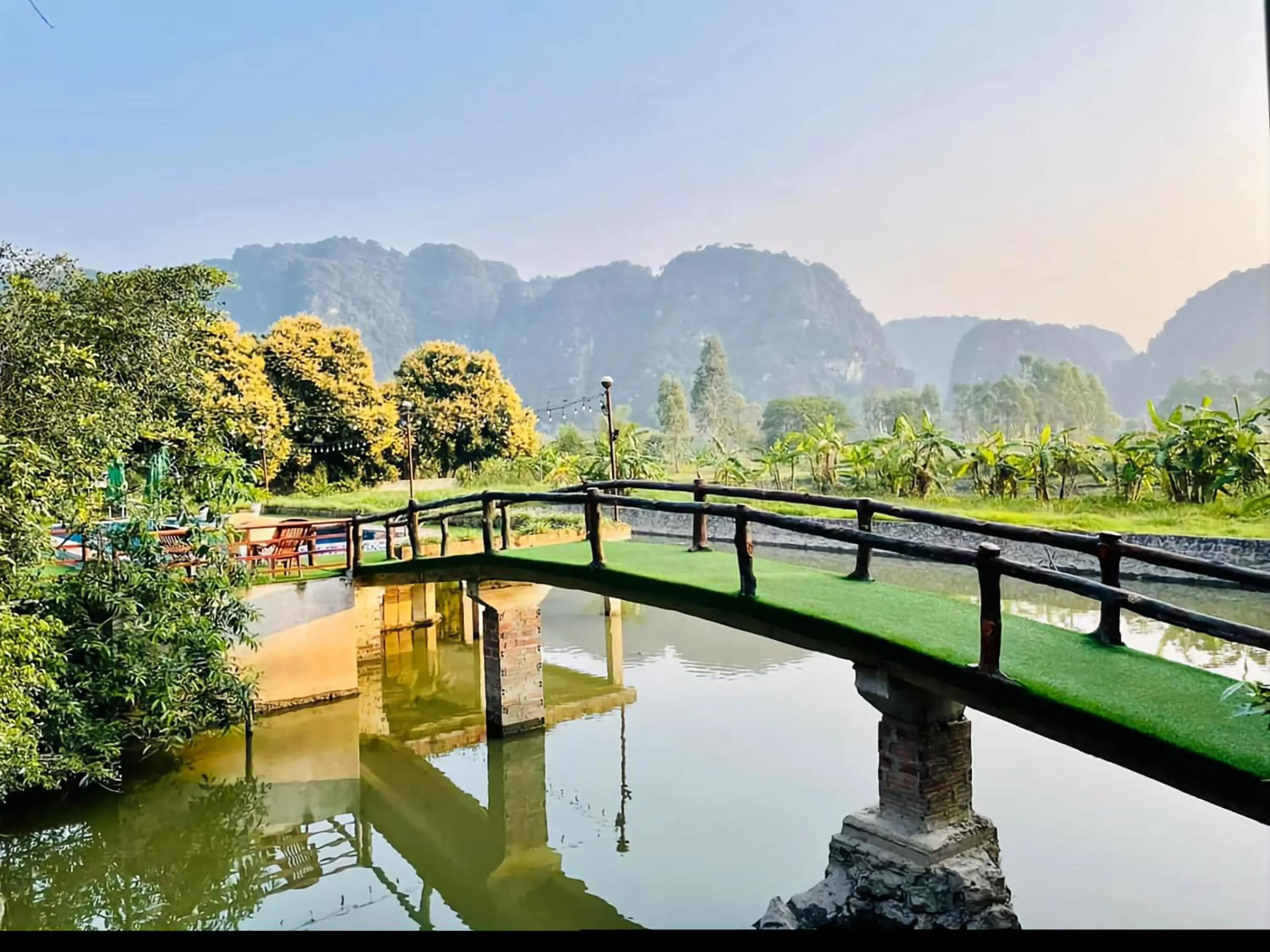 Natural landscape in Trang An Lotus Lake Homestay