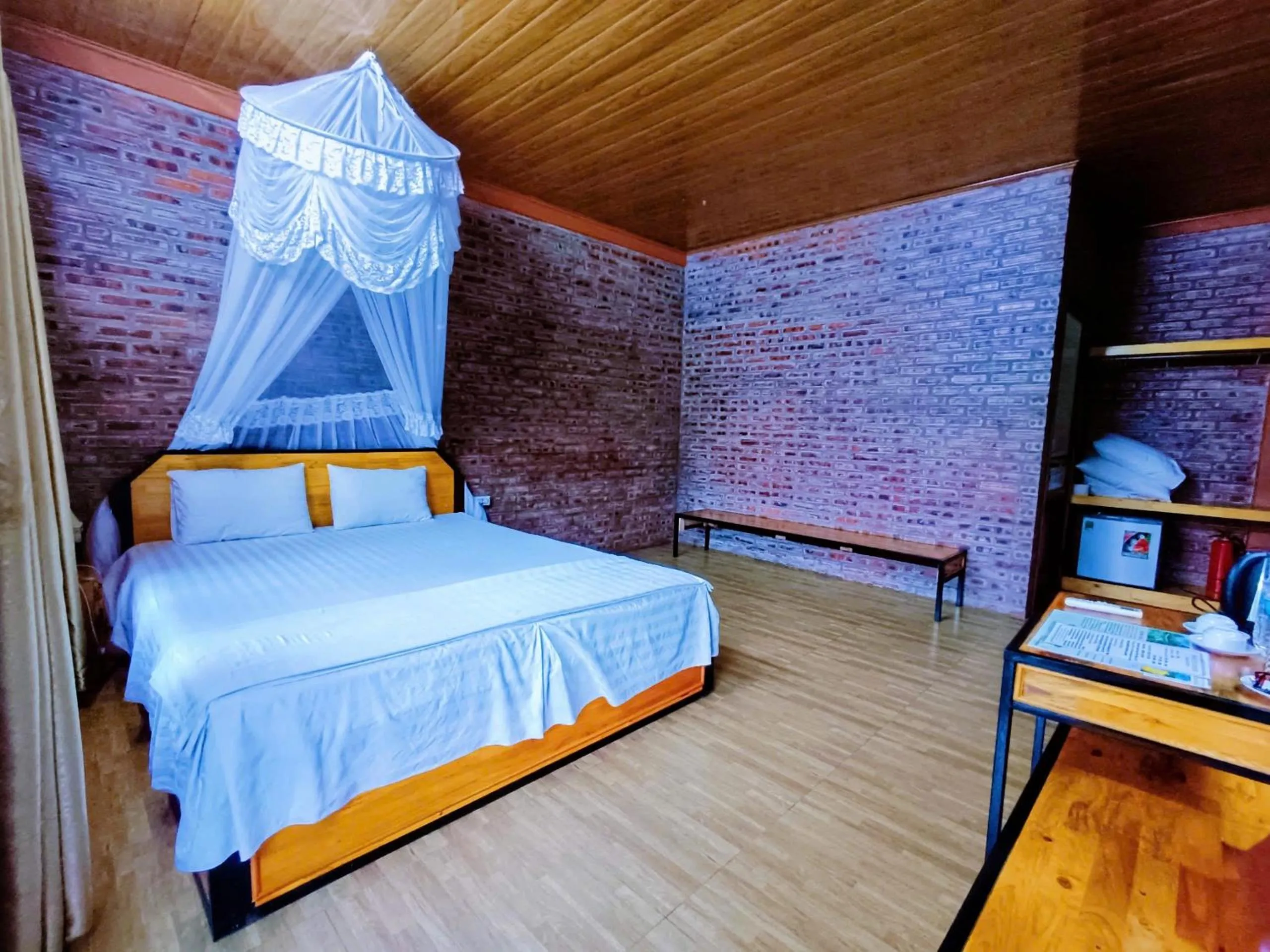 Bed in Trang An Lotus Lake Homestay