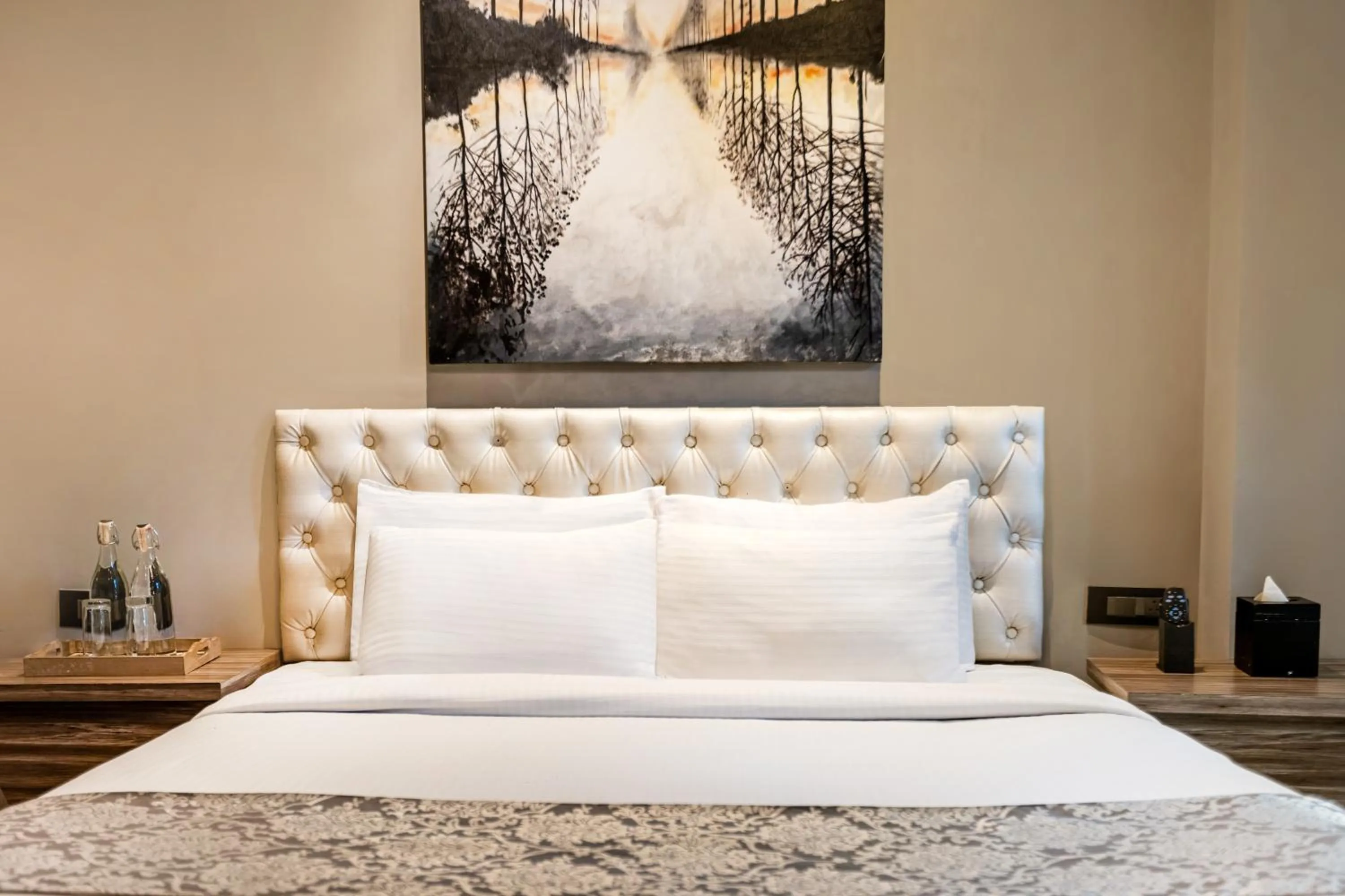 Bed in Sterling Palm Bliss Wellness Resort, Rishikesh