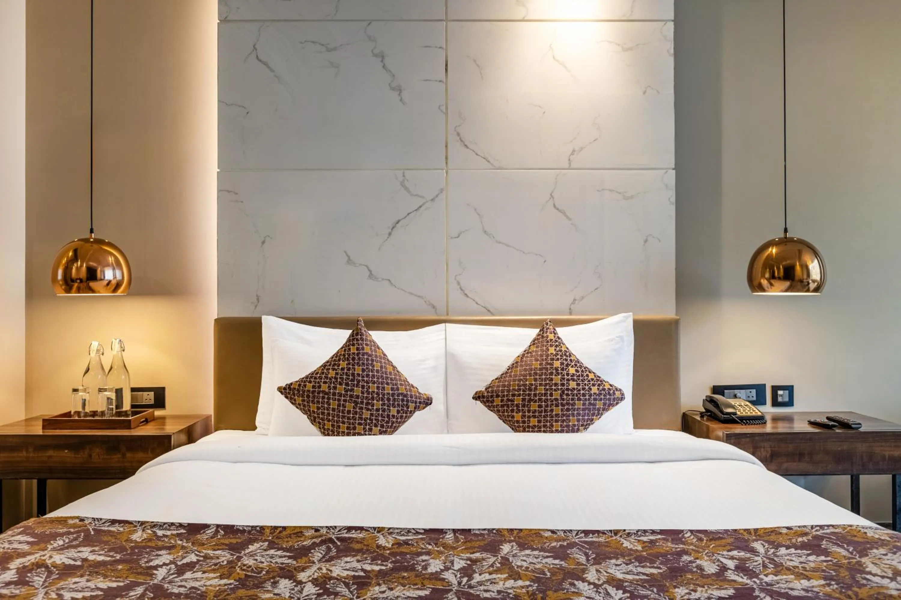 Bed in Sterling Palm Bliss Wellness Resort, Rishikesh