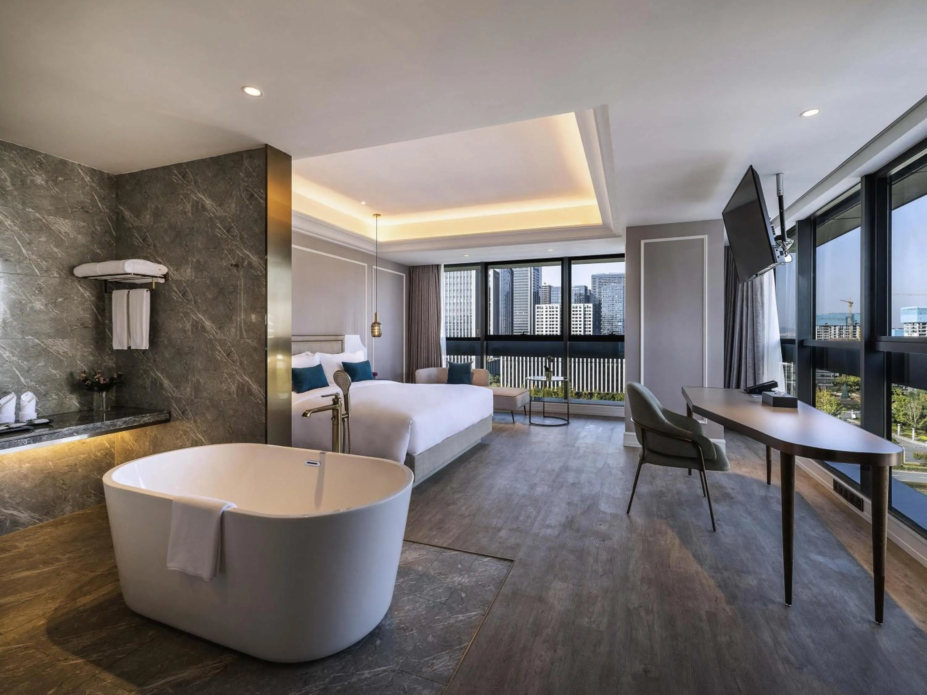 Bedroom, Bed in Mercure Hangzhou Xixi Wetland